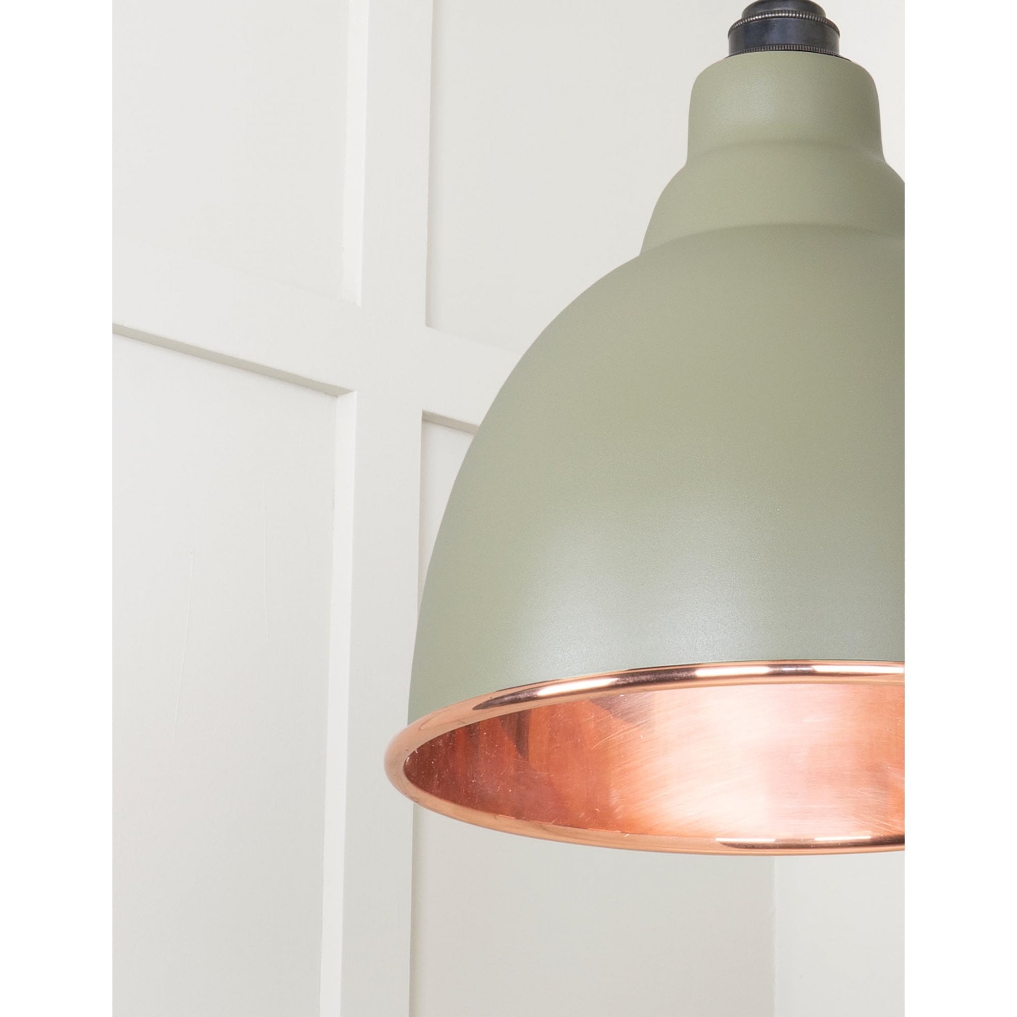 From The Anvil Smooth Copper Brindley Cluster Pendant - Tump (Pale Green)