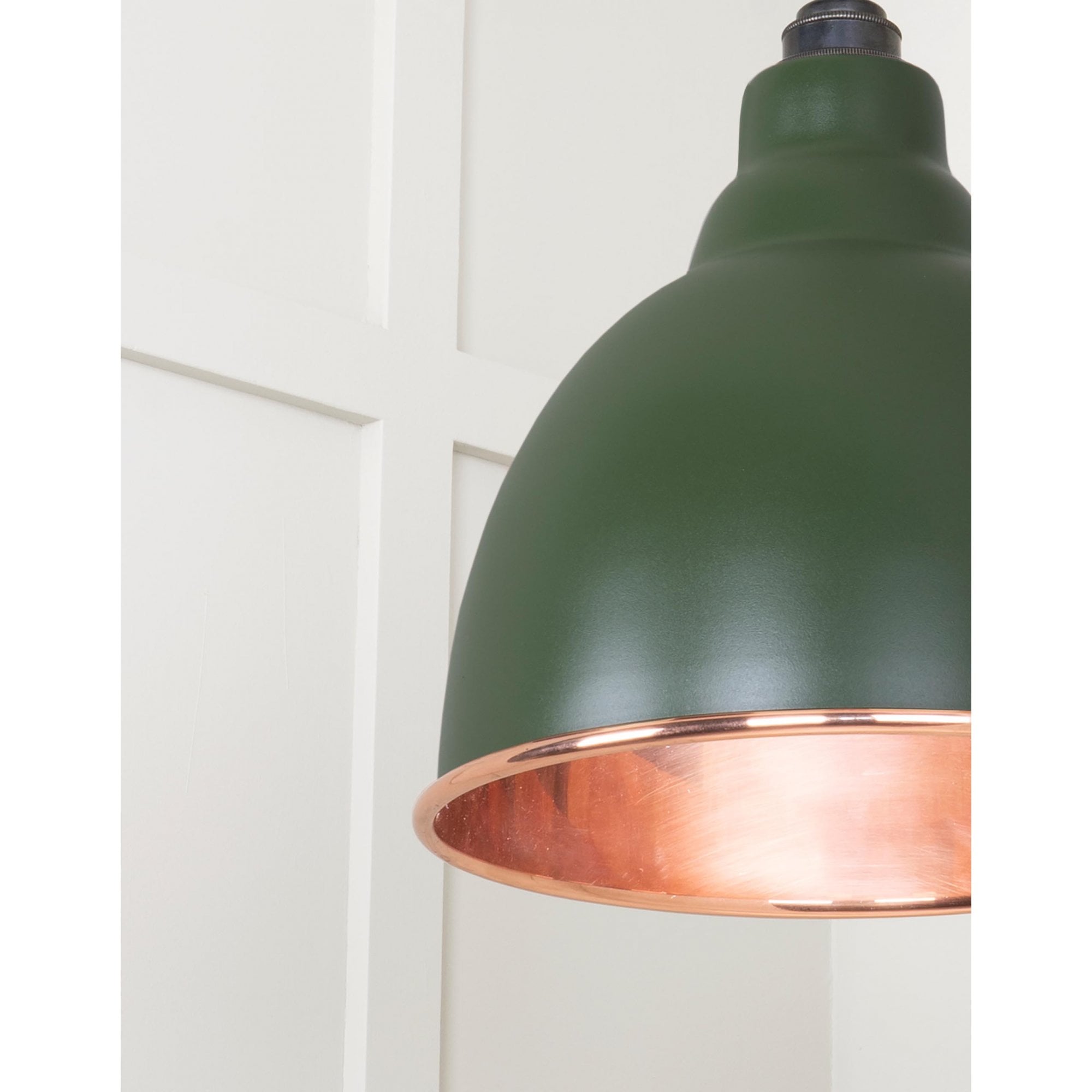 From The Anvil Smooth Copper Brindley Cluster Pendant - Heath (Earthy Green)
