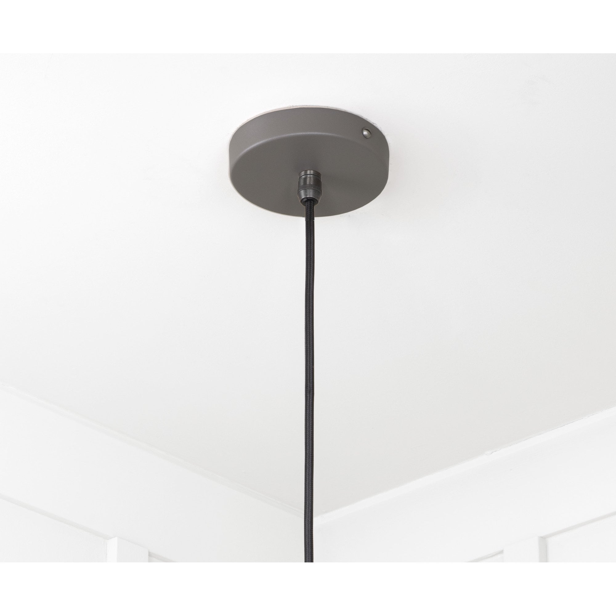 From The Anvil Smooth Nickel Flora Pendant - Bluff (Warm Grey)