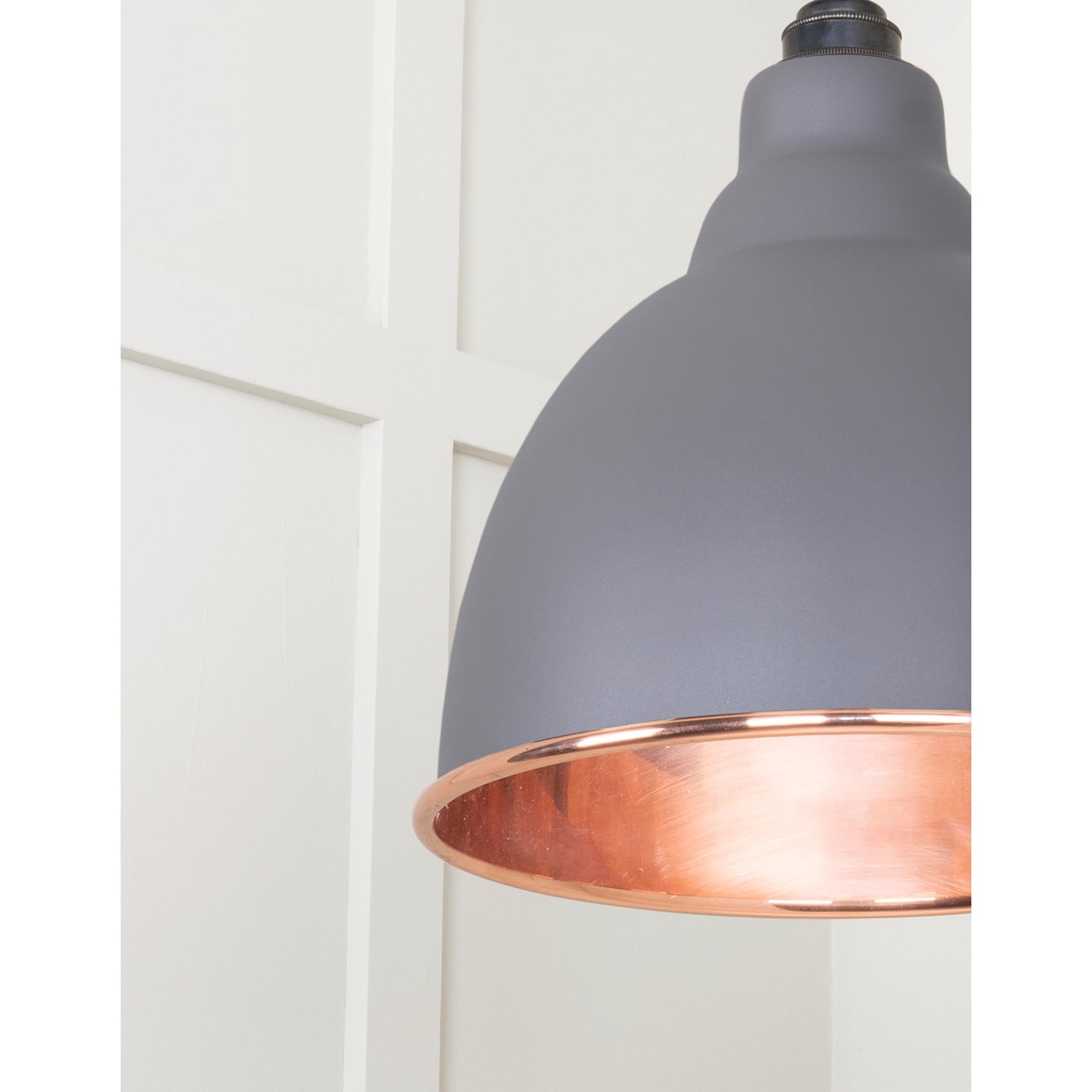 From The Anvil Smooth Copper Brindley Cluster Pendant - Bluff (Warm Grey)