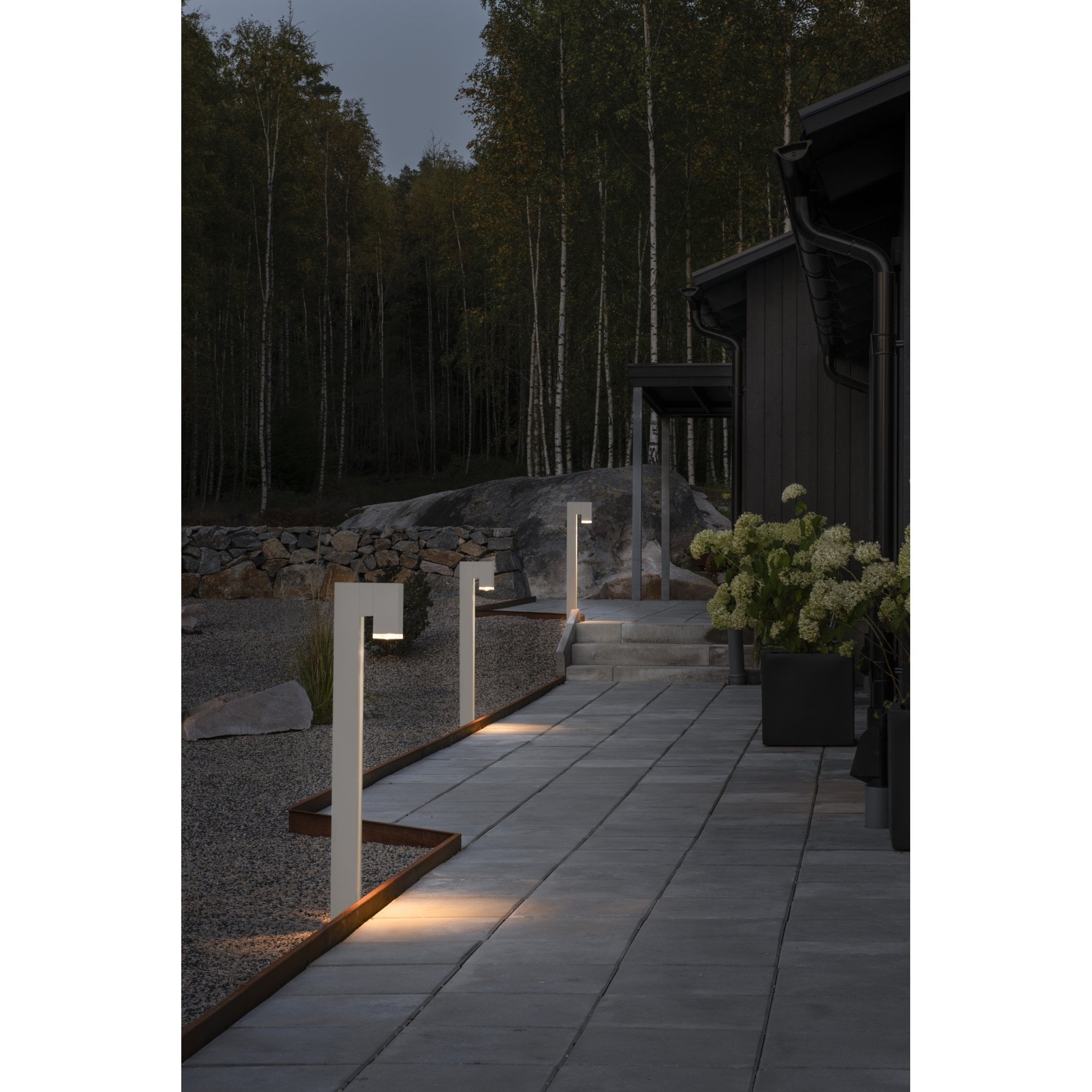 Konstsmide Pollux Short Pole Light - Matt White