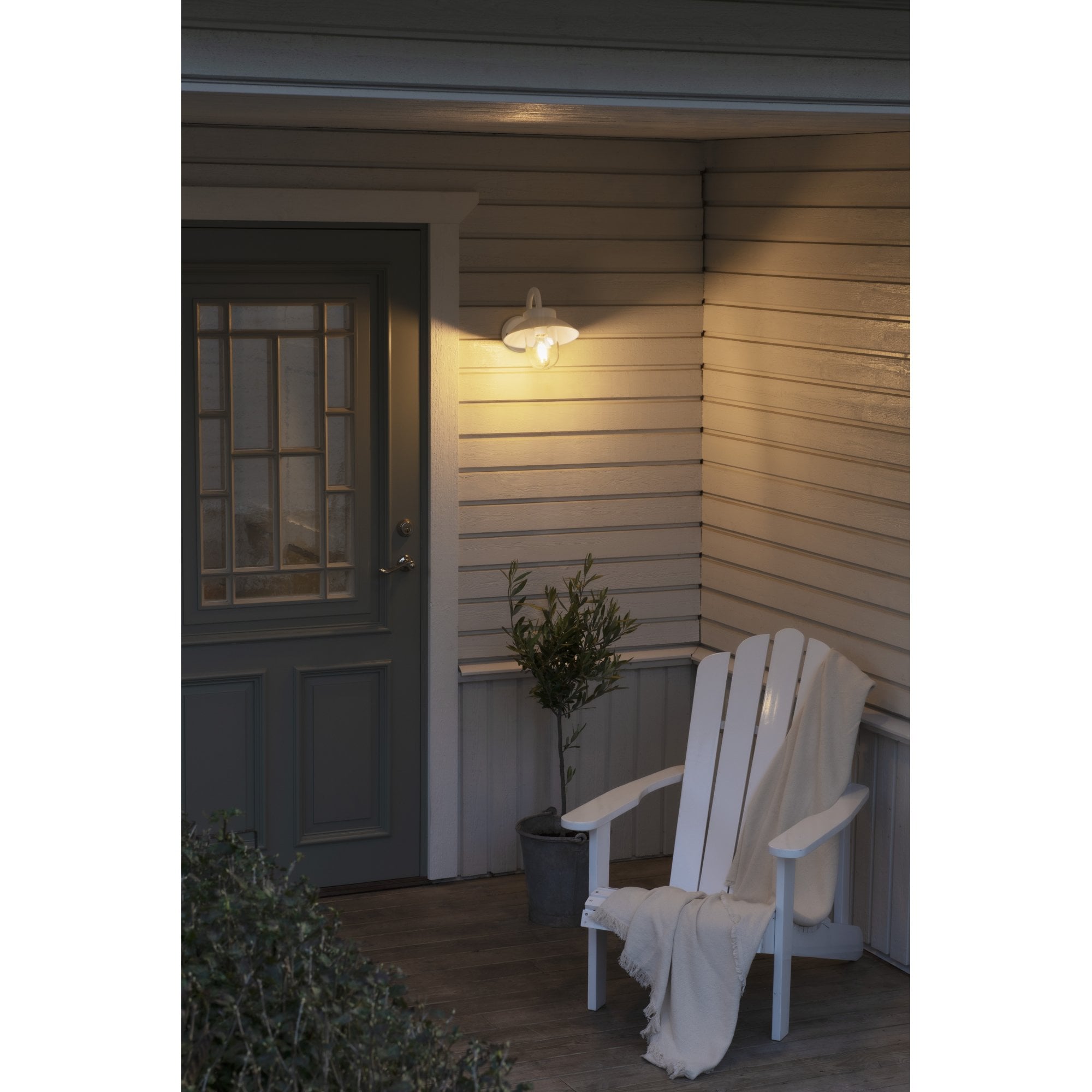 Konstsmide Vega Mini Wall Light - Matt White