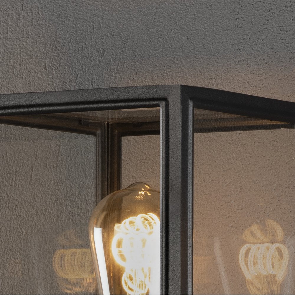 Konstsmide Carpi Short Pole Light - Matt Black