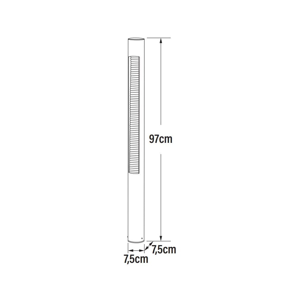 Konstsmide Udine LED Short Pole Light - White