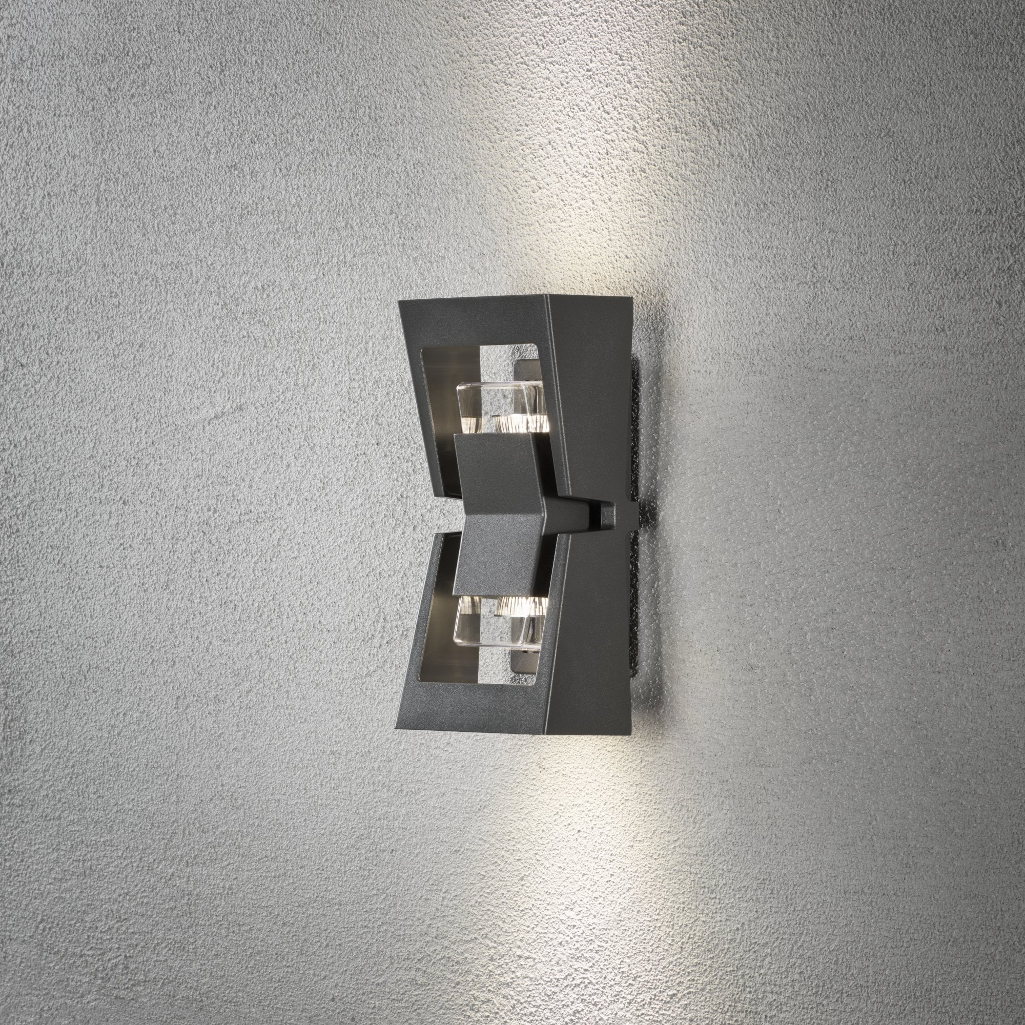 Konstsmide Potenza Up/Down Wall Light - Anthracite