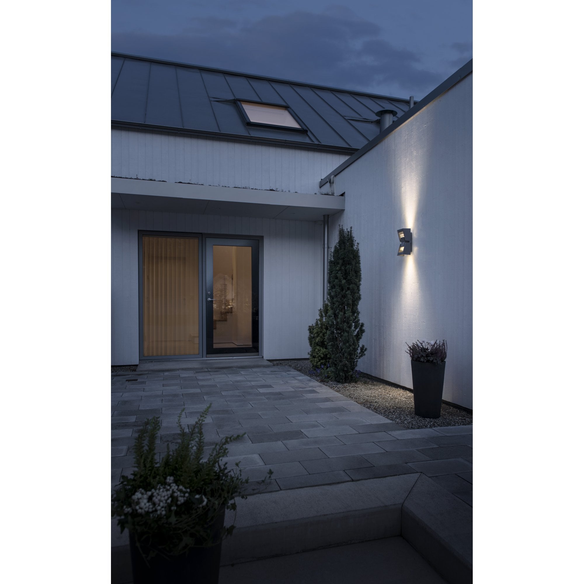 Konstsmide Potenza Up/Down Wall Light - Anthracite