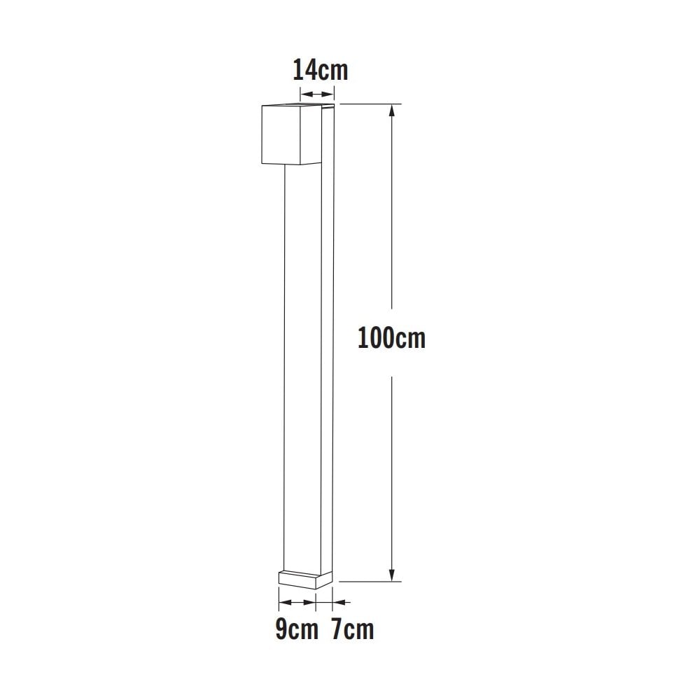 Konstsmide Cremona LED Short Post Light - Rust