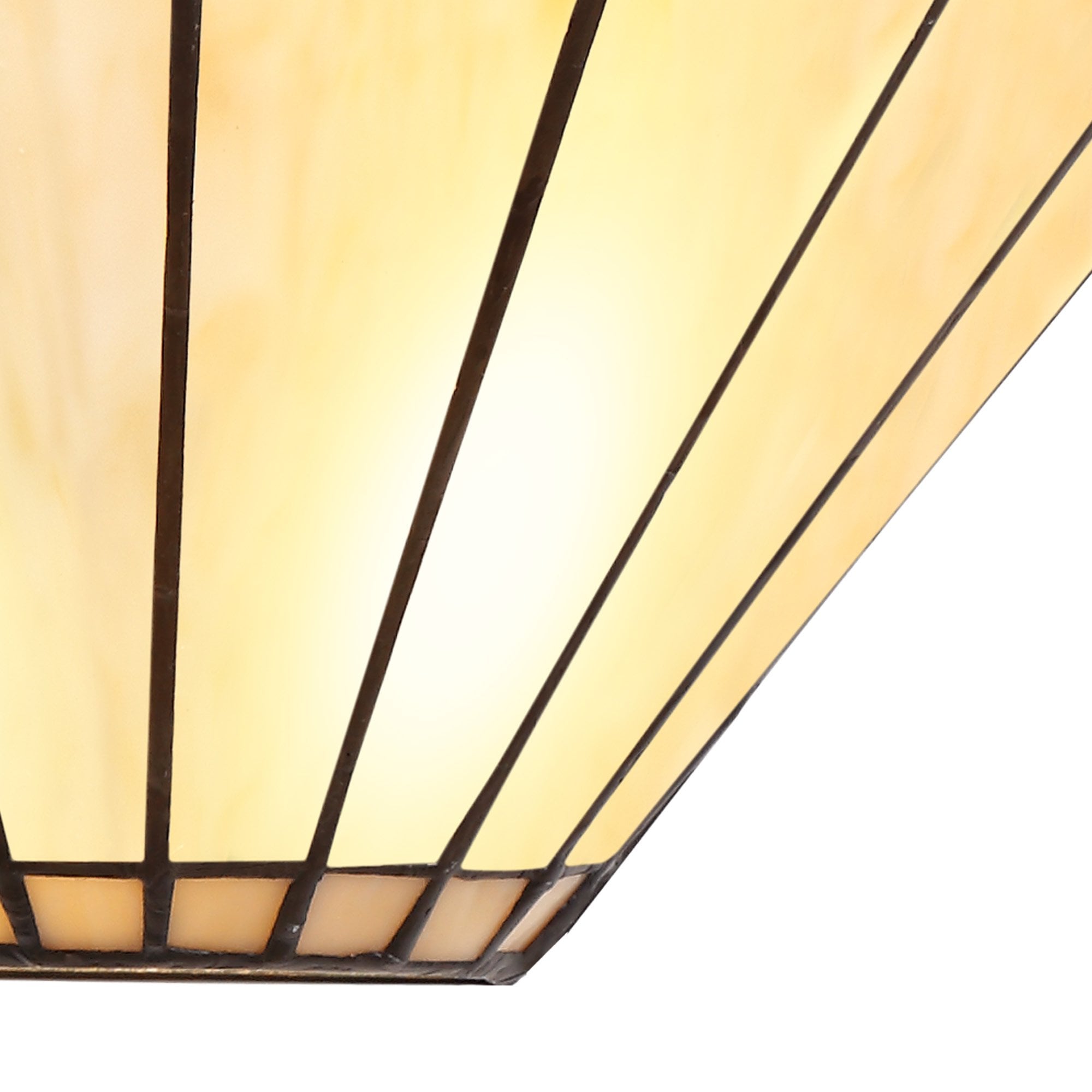 Fabula Amberley Tiffany Wall Lamp - Grey & Cream