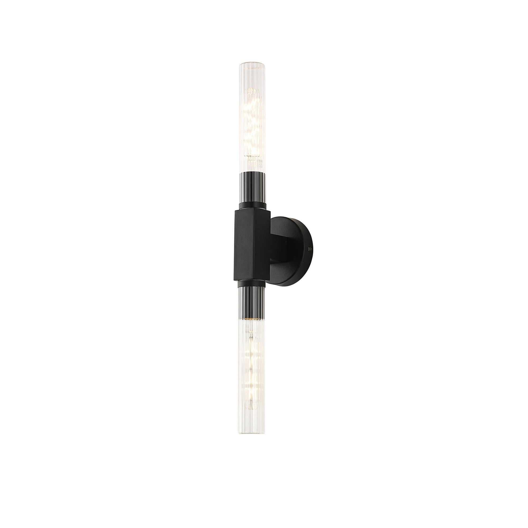 Fabula Beech Tree 2 Light Flush Light - Satin Black - IP44