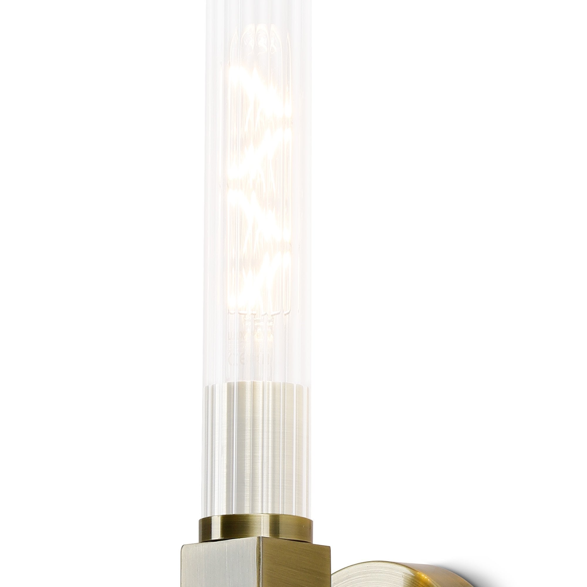Fabula Beech Tree Single Wall Light - Antique Brass - IP44