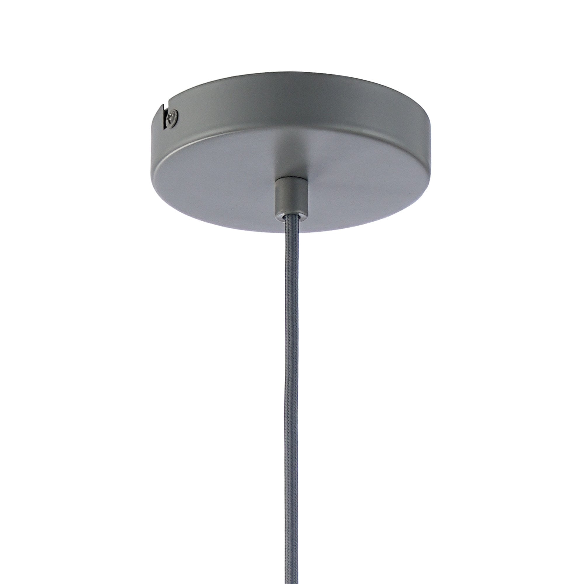 Fabula Beverley Large Diamond Pendant - Matt Grey