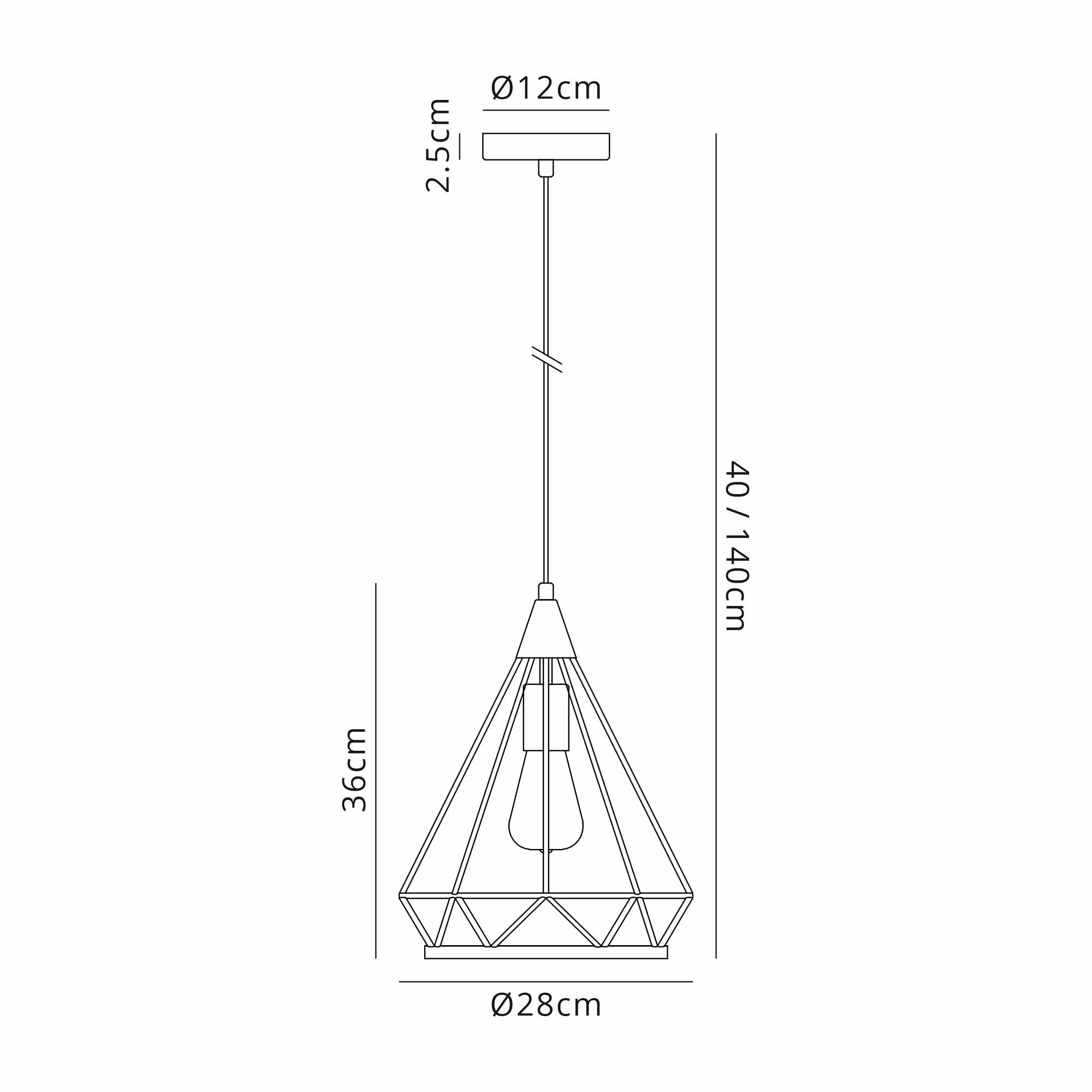 Fabula Beverley Small Diamond Pendant - Gold
