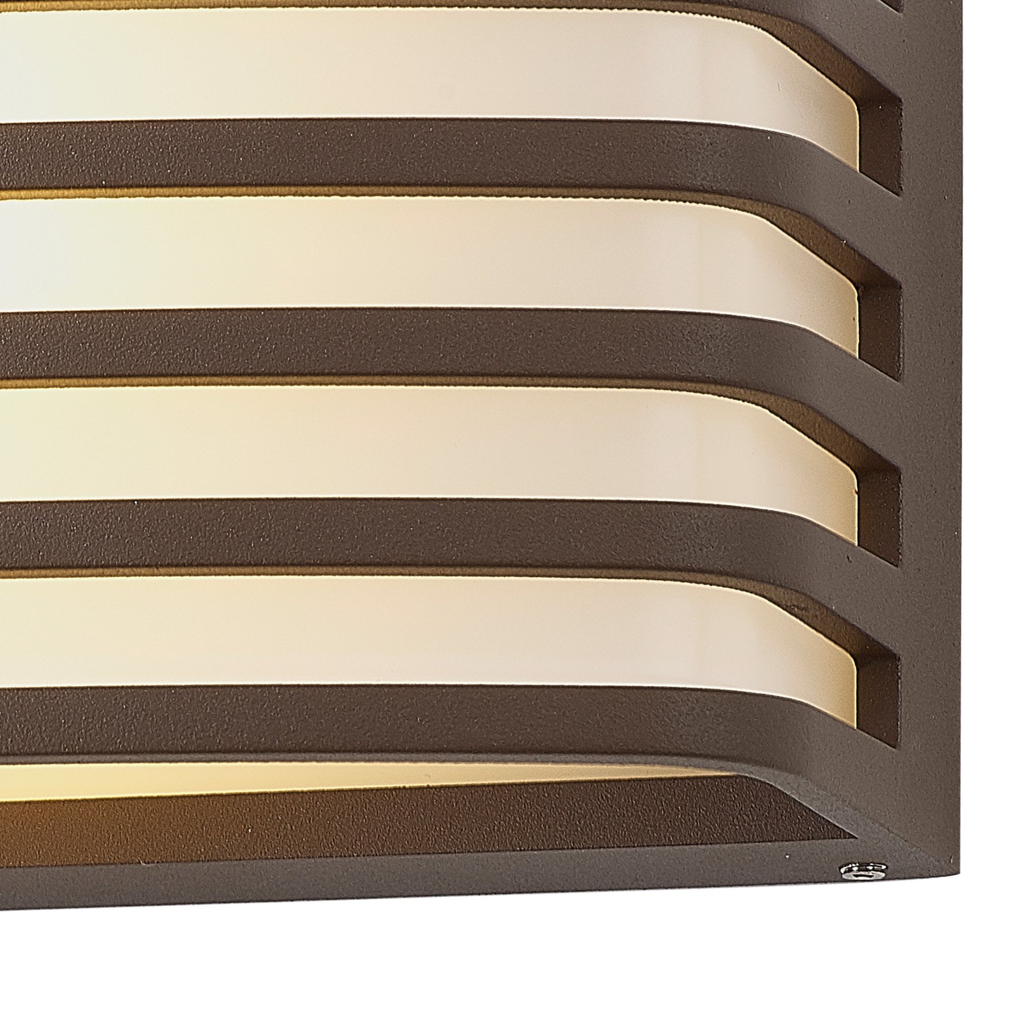 Fabula Blandford Wall Lamp - Matt Brown & Opal PC Shade