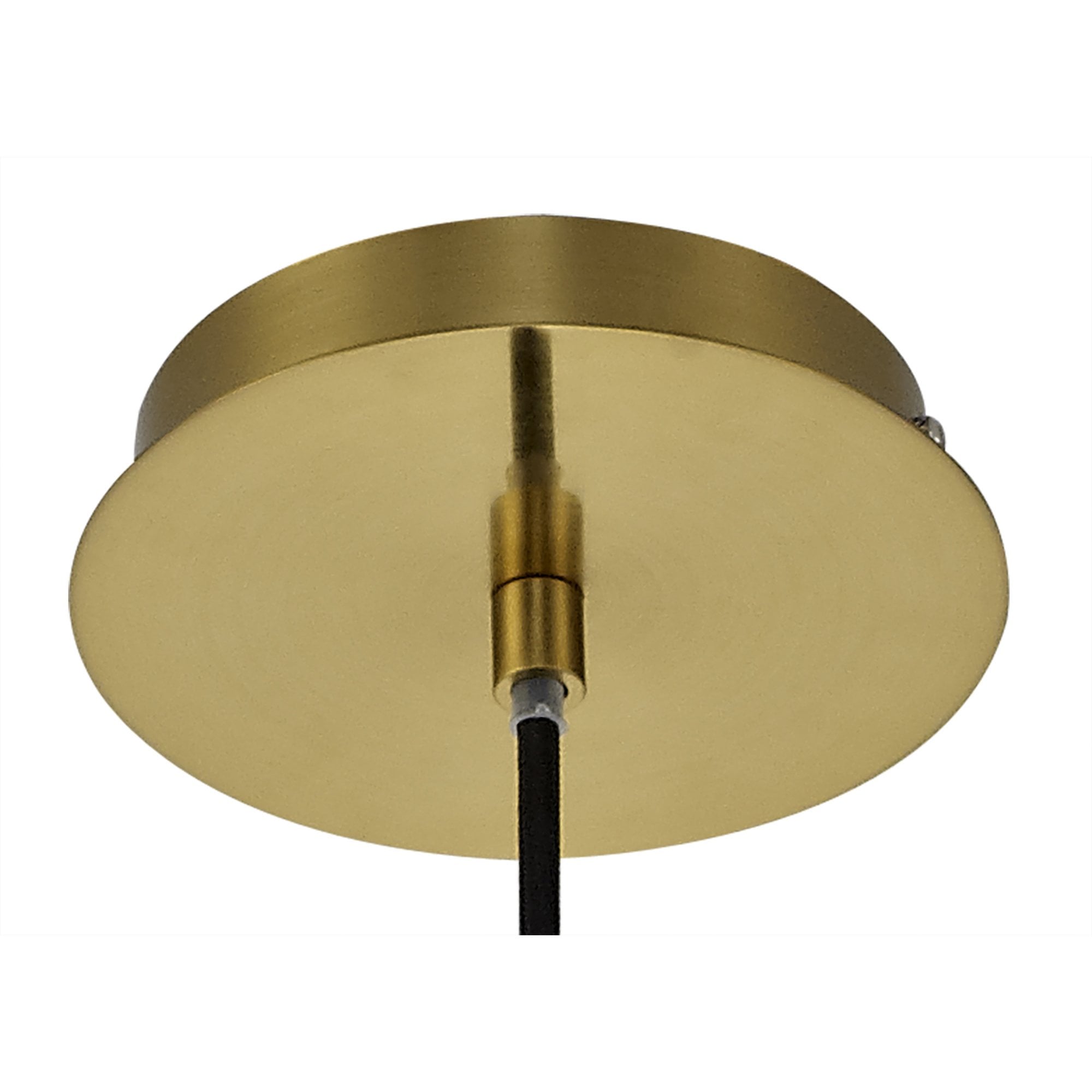 Fabula Boleyn 15cm Cone Pendant - Aged Brass & Clear