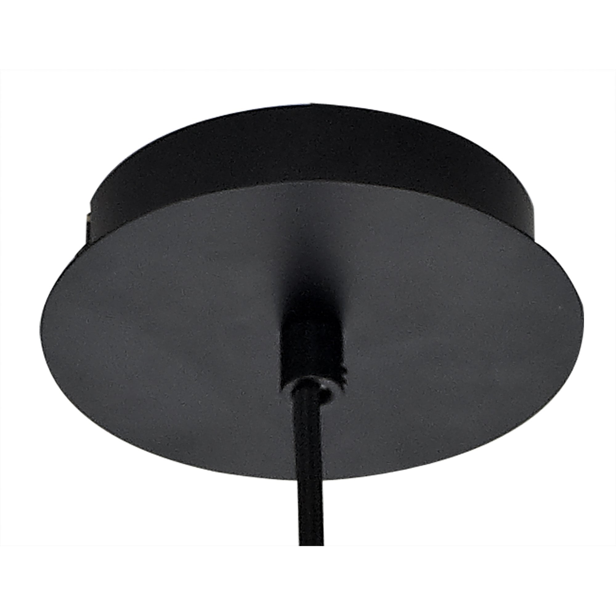Fabula Boleyn 15cm Dome Pendant - Matt Black & Smoke Plated