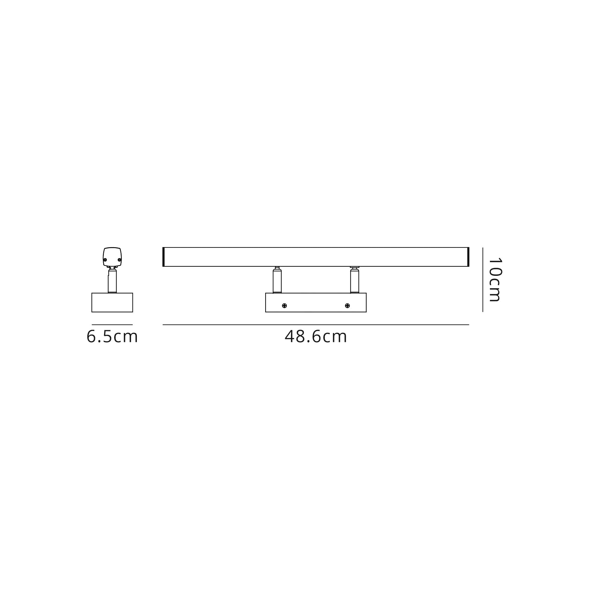 Fabula Bradwell Medium Adjustable LED Wall Lamp - Sand Black - IP44