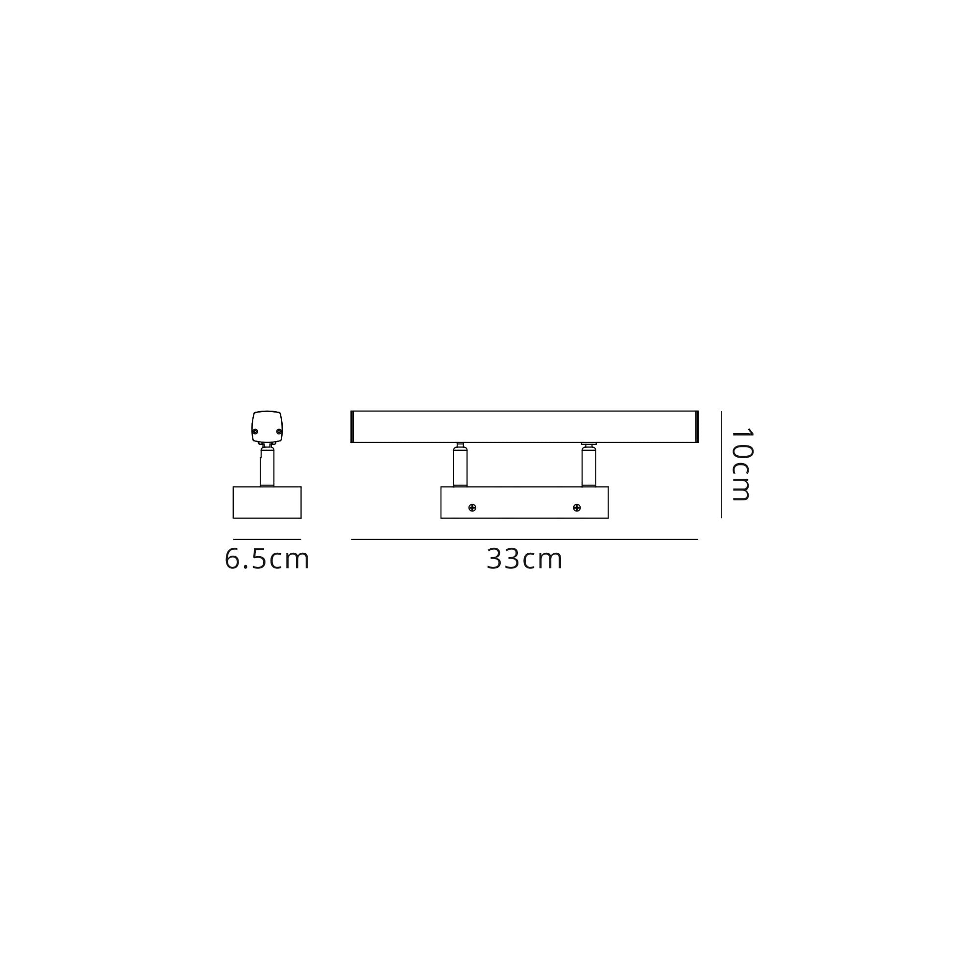 Fabula Bradwell Small Adjustable LED Wall Lamp - Sand Black - IP44