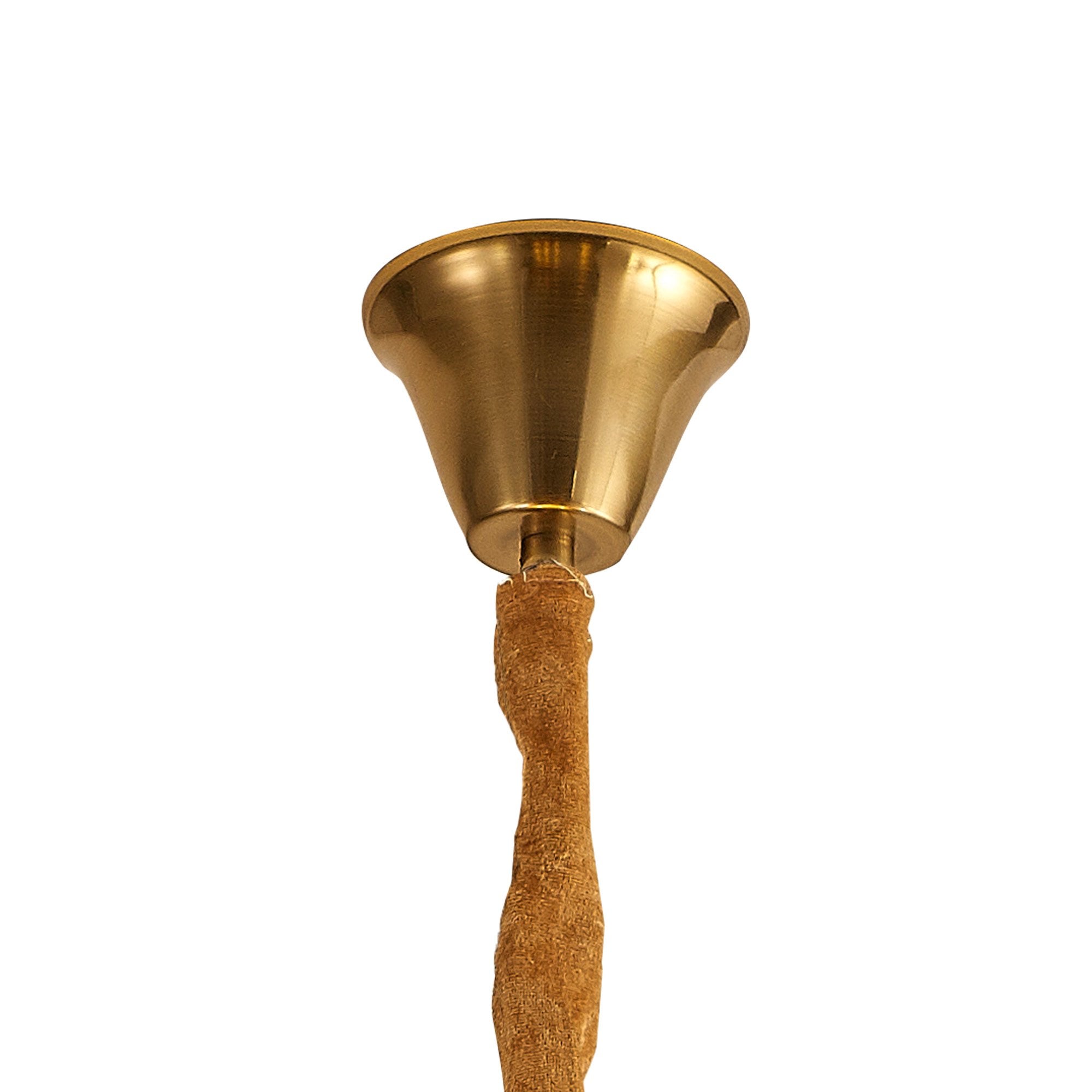 Fabula Cedar 8 Light Pendant - Brass & Smoke Sculpted Glass