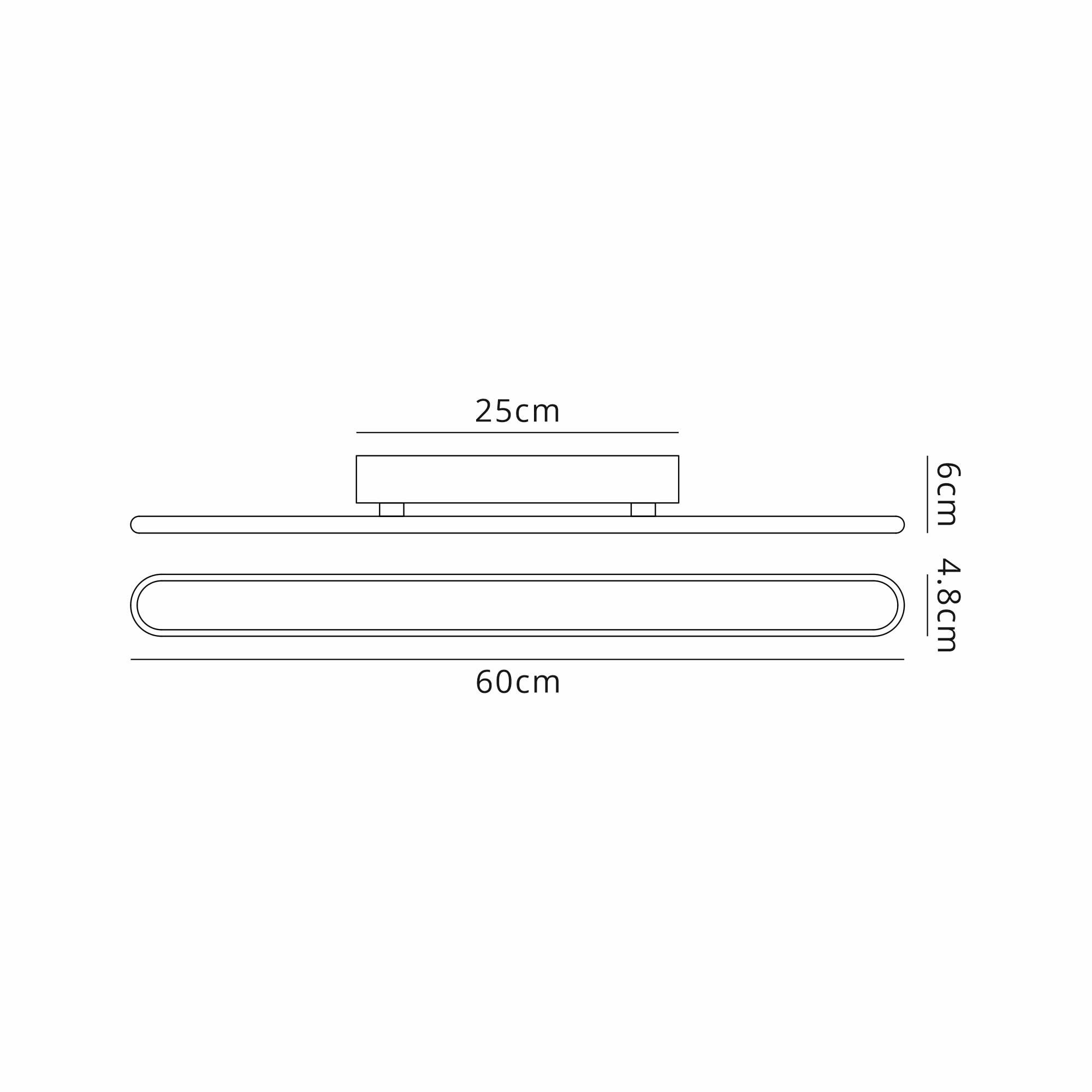 Fabula Chandler 600mm LED Wall Lamp - Sand Gold