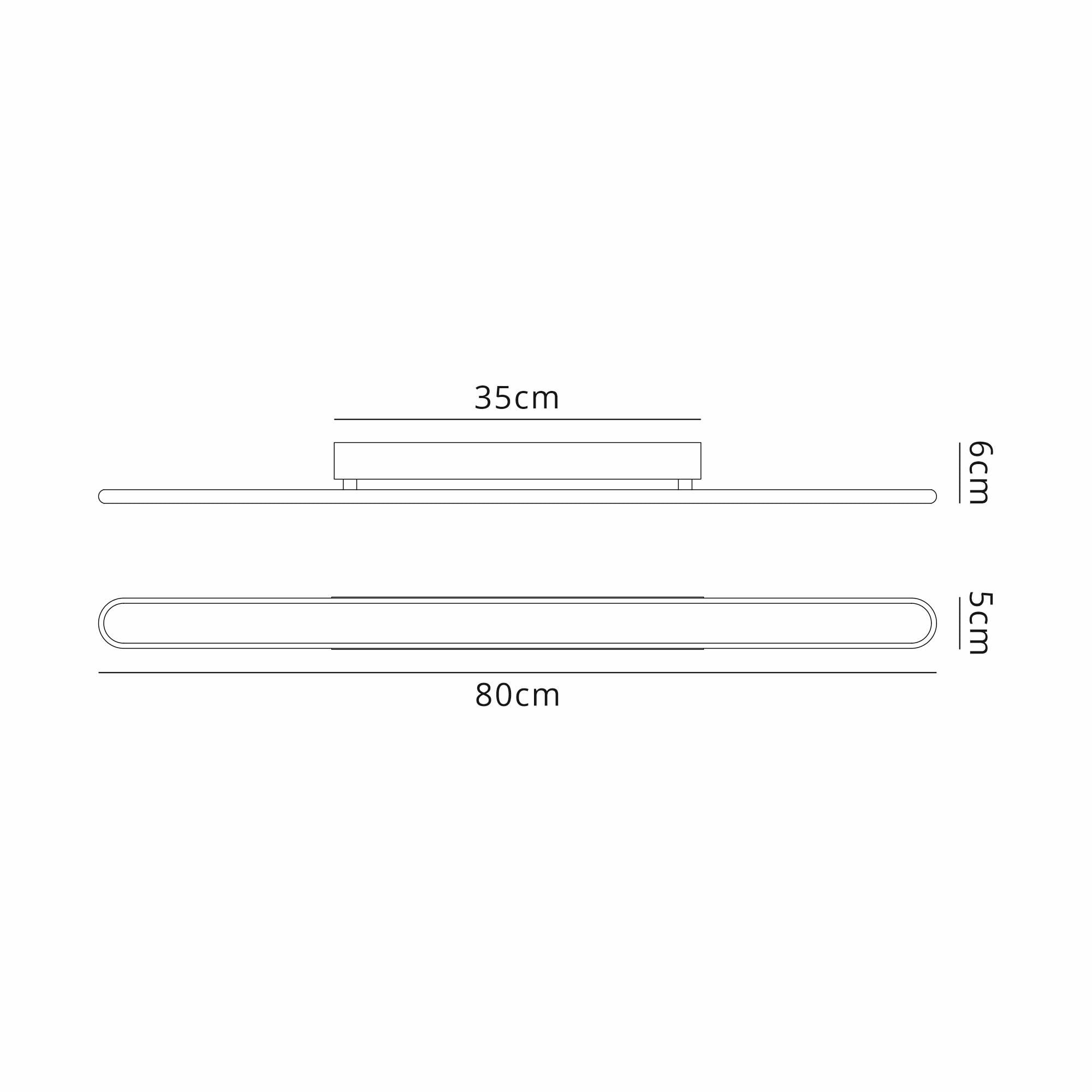 Fabula Chandler 800mm LED Wall Lamp - Sand Gold