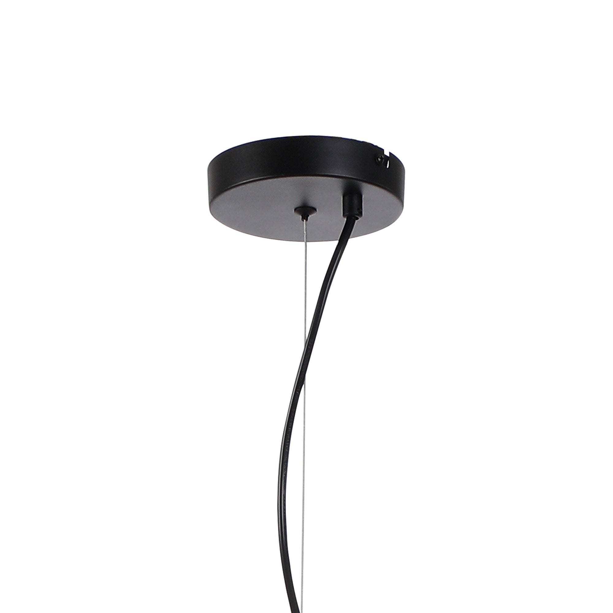 Fabula Deacon 5 Light Pendant - Satin Black & Smoke Plated Glass