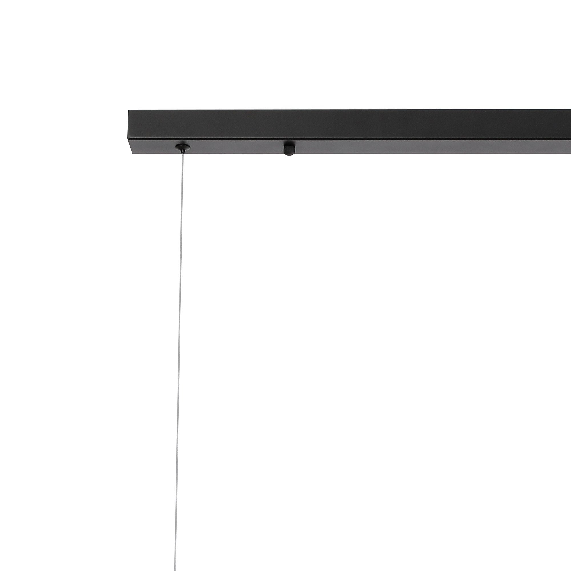 Fabula Deacon 9 Light Linear Pendant - Satin Black & Smoke Plated Glass