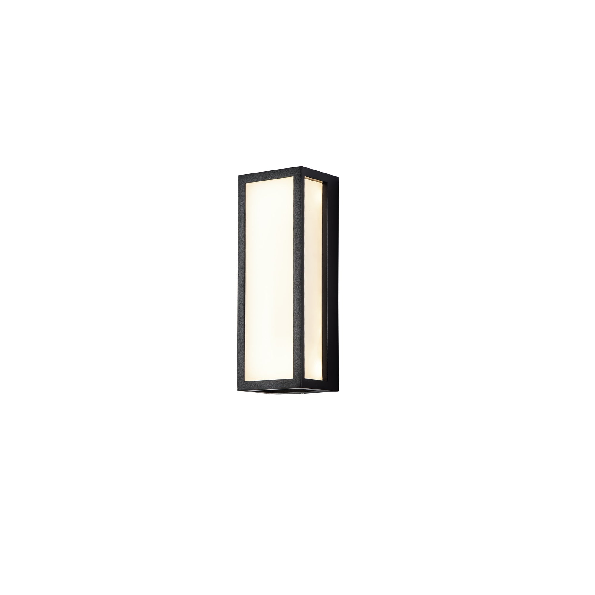 Fabula Deerleap Flush Frosted LED Wall Lamp - Anthracite - IP65