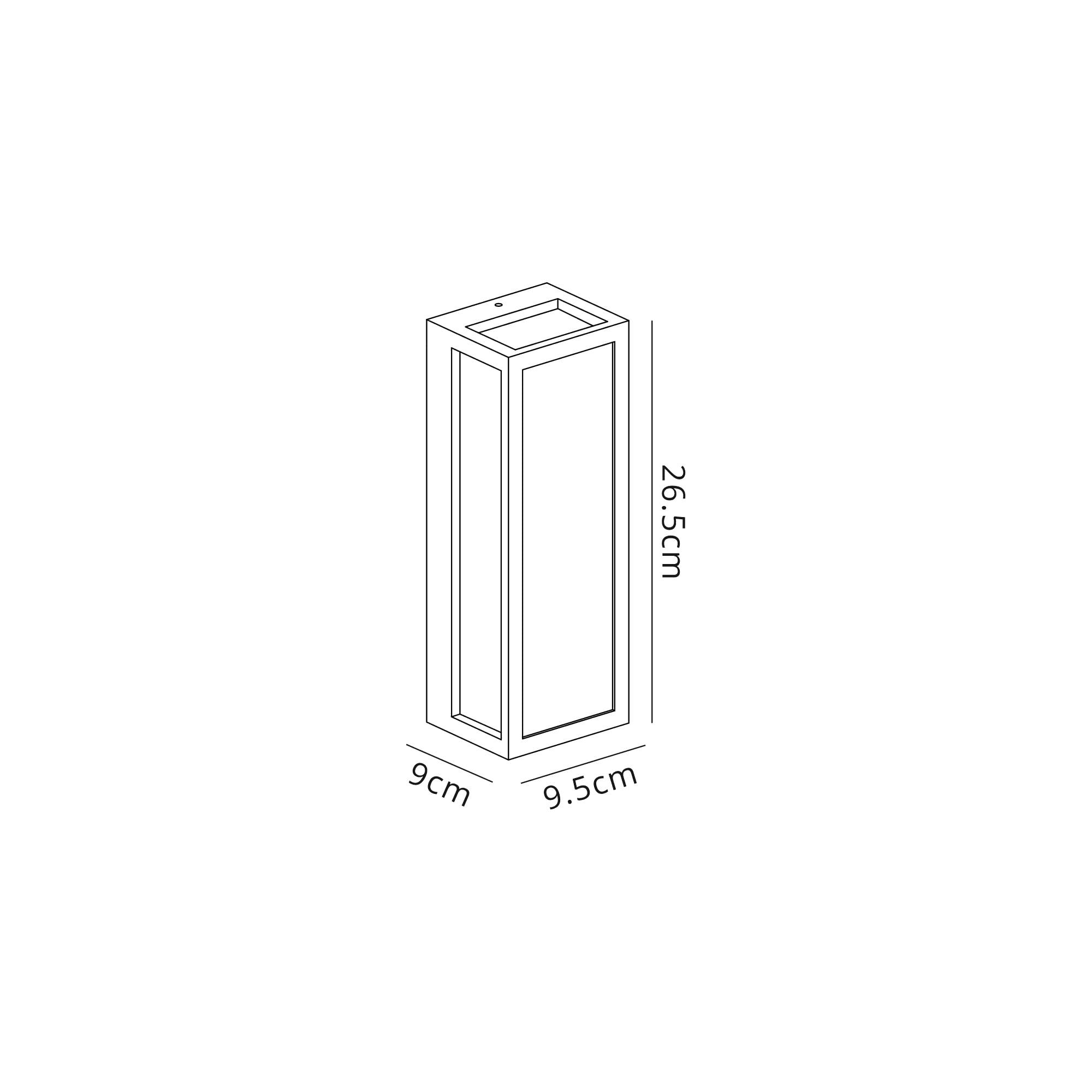 Fabula Deerleap Flush Frosted LED Wall Lamp - Anthracite - IP65