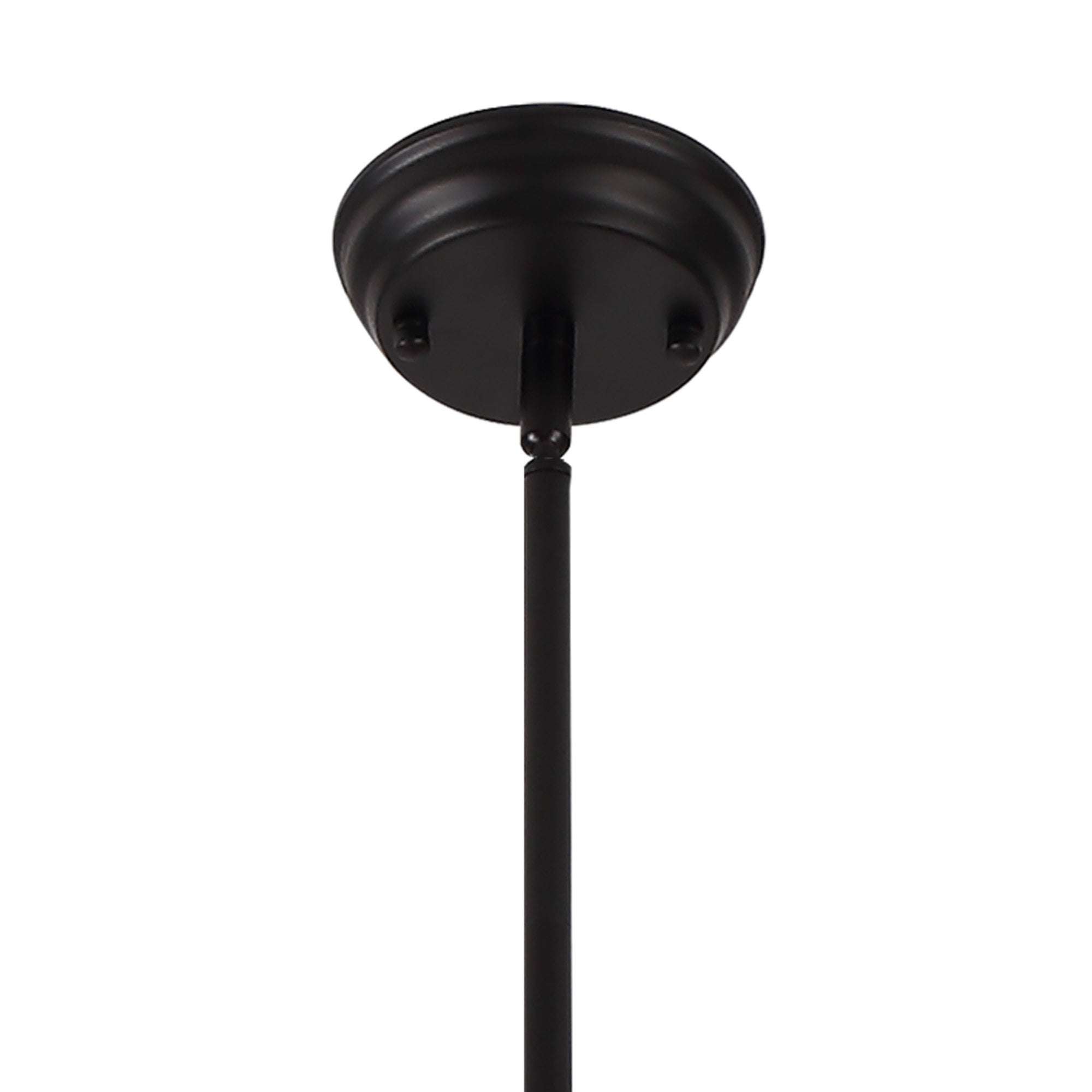 Fabula Epping 3 Light Linear Pendant - 30cm Round Glass Shades - Matt Black, Smoked Glass