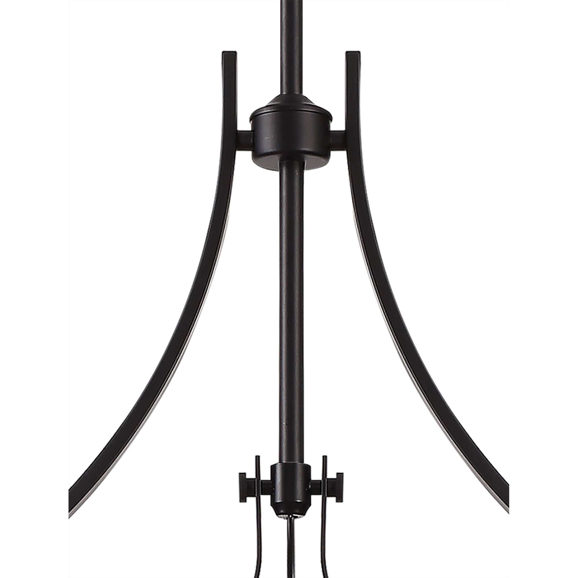 Fabula Epping Linear Pendant Frame - Matt Black - Frame Only