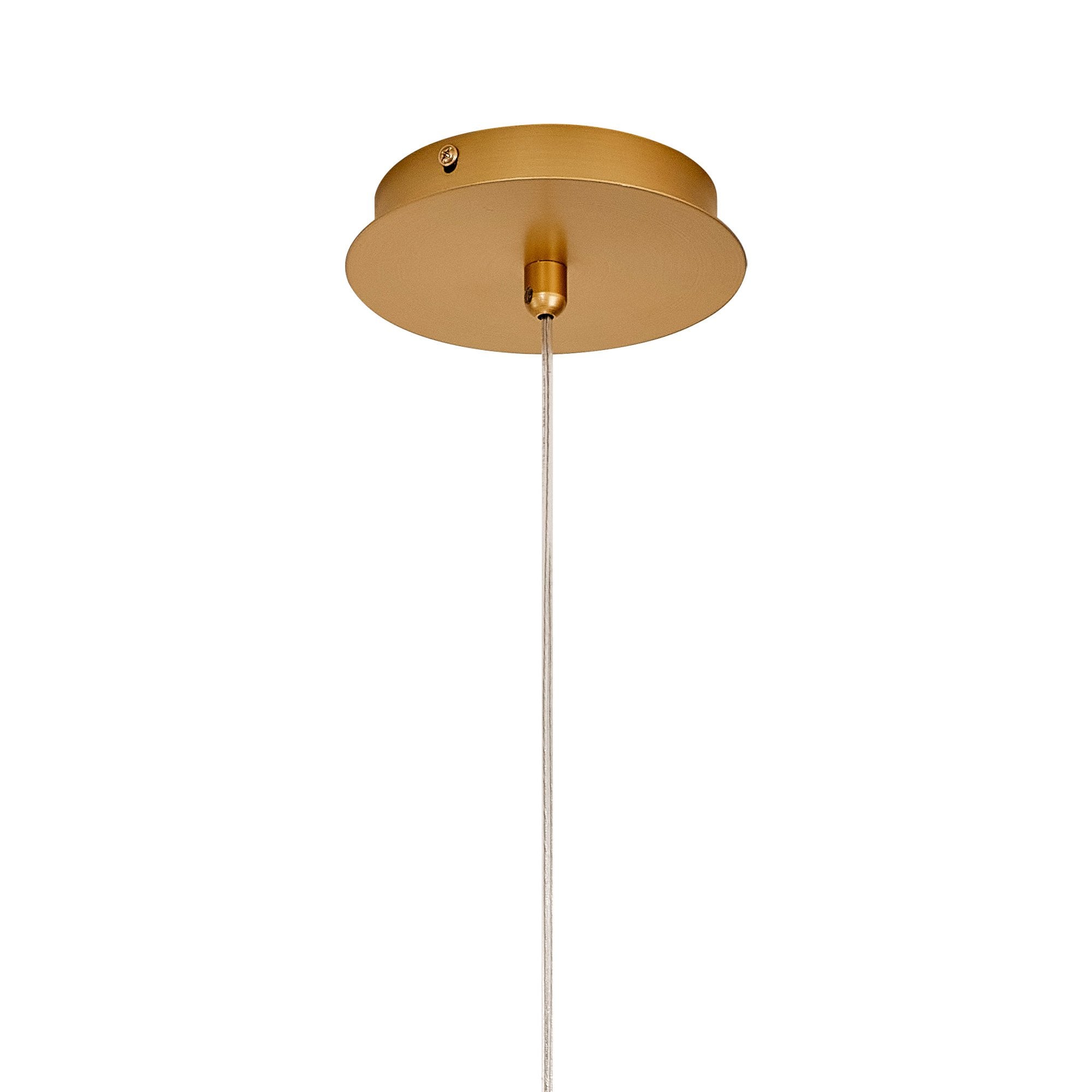 Fabula Falcon Large Single LED Pendant - Painted Brushed Gold