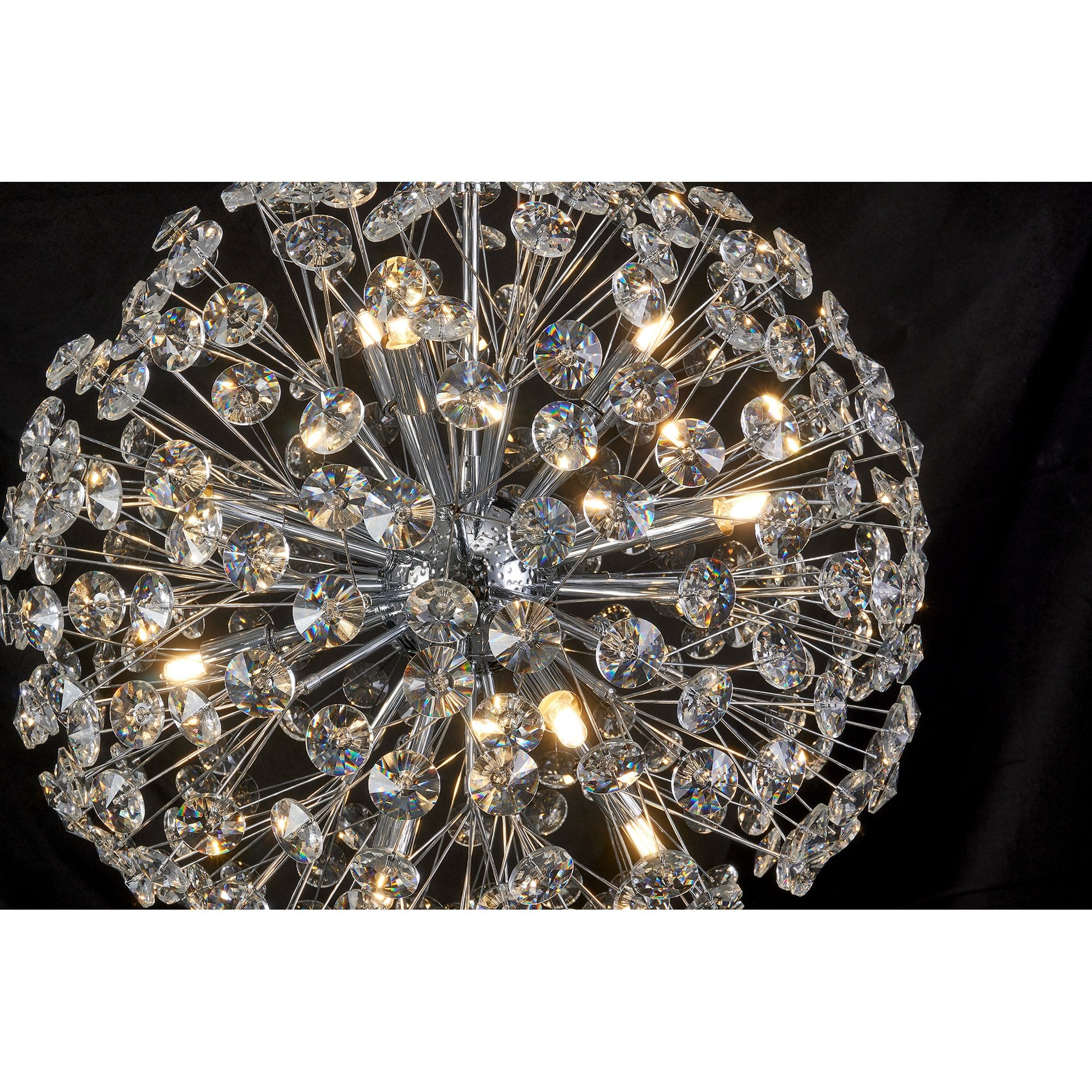 Fabula Grosvenor 12 Light Spherical Pendant - Polished Chrome & Crystal
