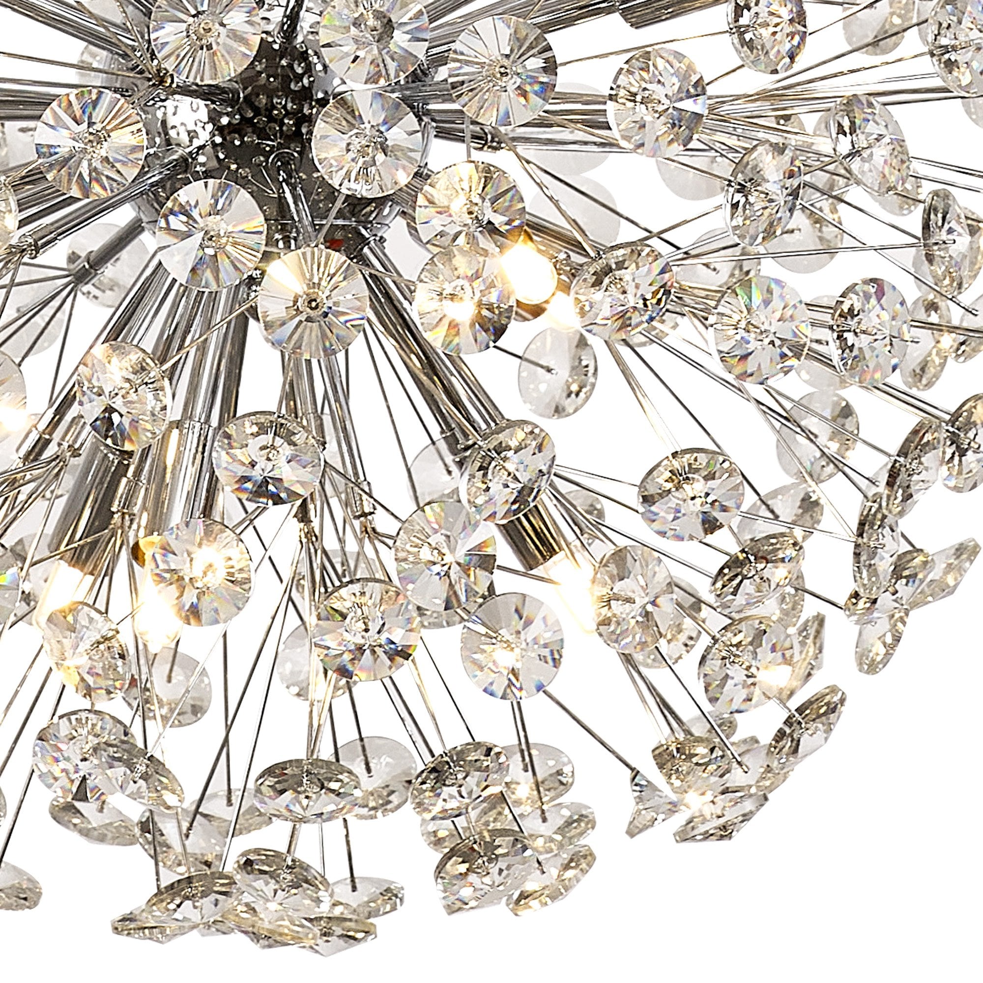 Fabula Grosvenor 12 Light Spherical Pendant - Polished Chrome & Crystal