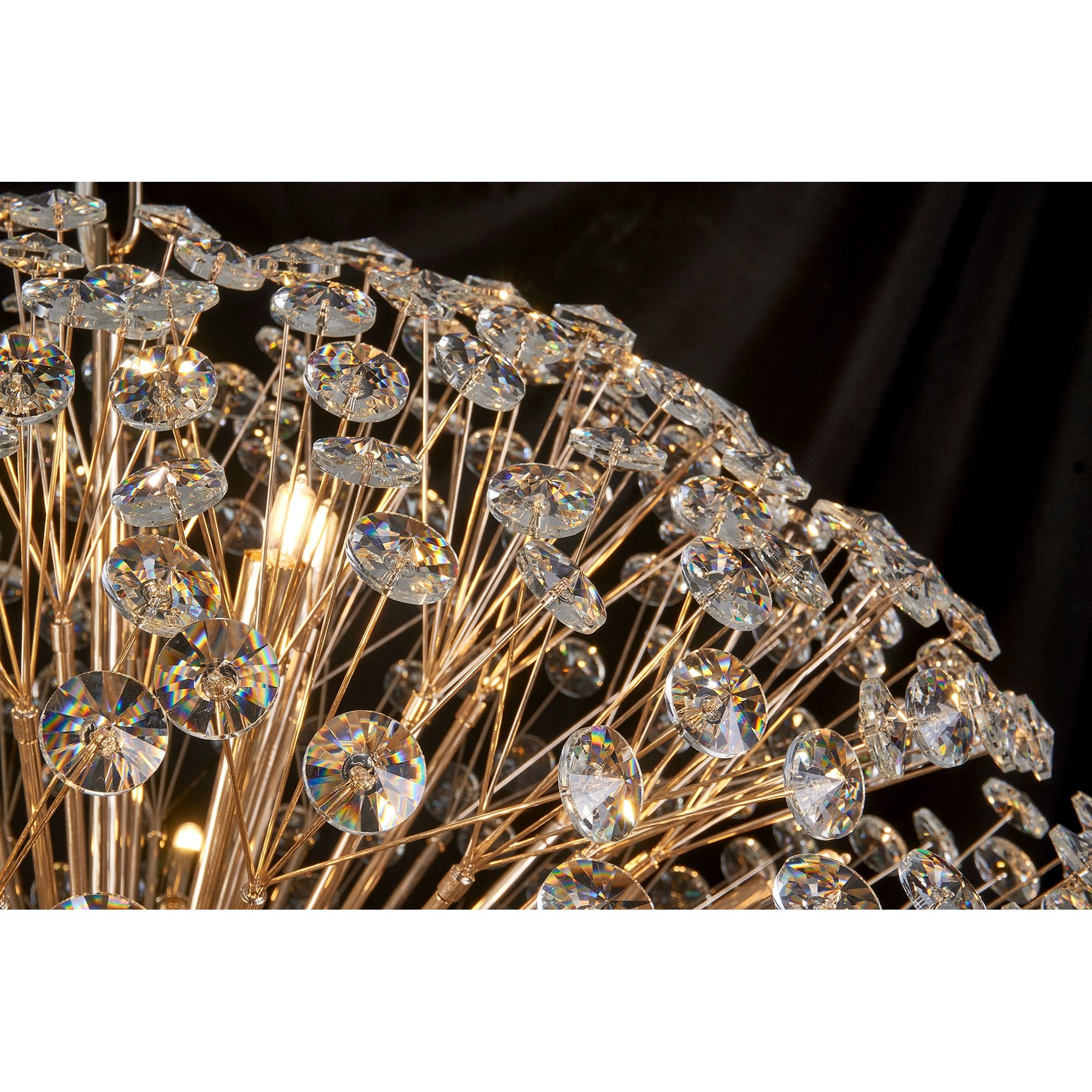 Fabula Grosvenor 24 Light Spherical Pendant - French Gold & Crystal