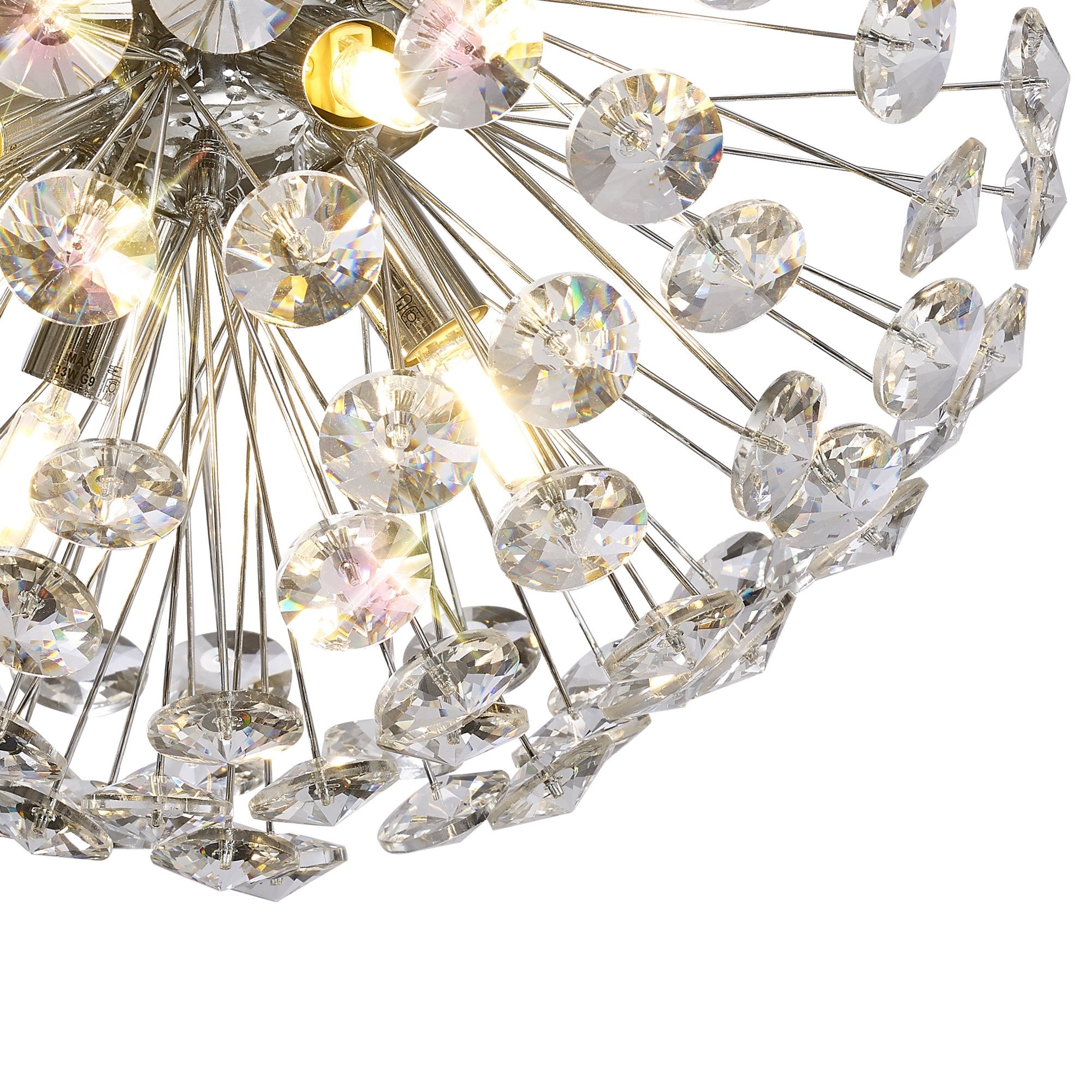 Fabula Grosvenor 4 Light Flush light - Polished Chrome & Crystal