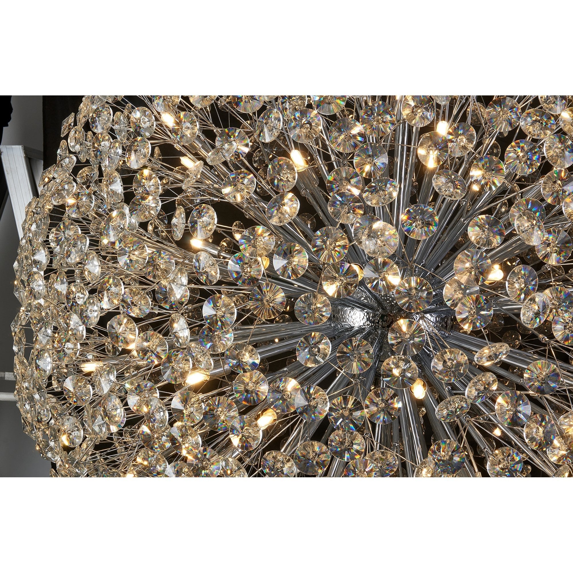 Fabula Grosvenor 64 Light Spherical Pendant - Polished Chrome & Crystal