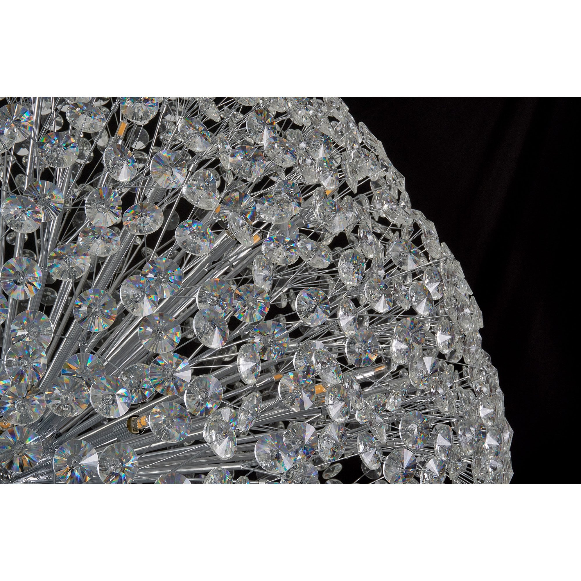 Fabula Grosvenor 84 Light Spherical Pendant - Polished Chrome & Crystal