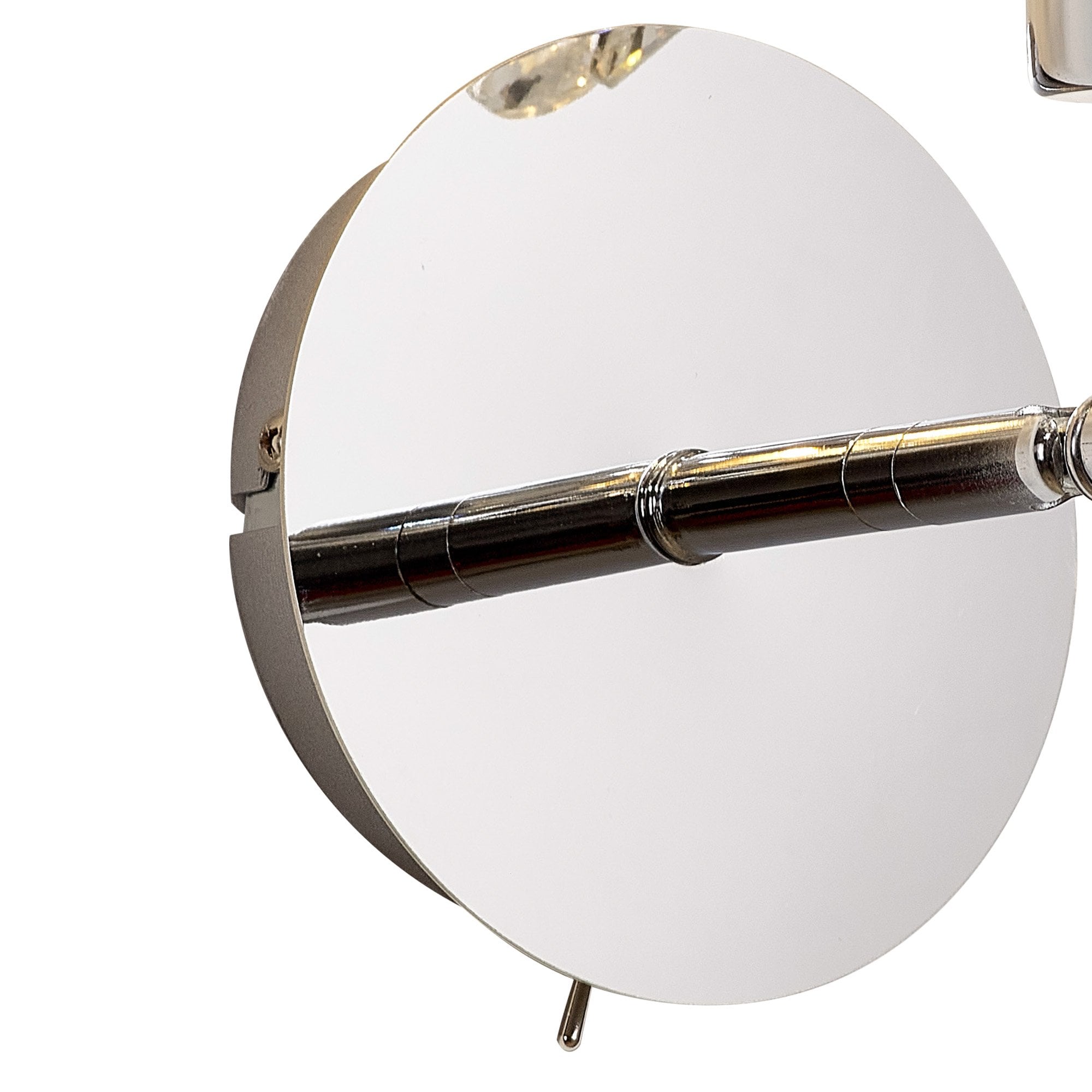 Fabula Grosvenor Single Adjustable Wall Lamp - Polished Chrome & Crystal Glass