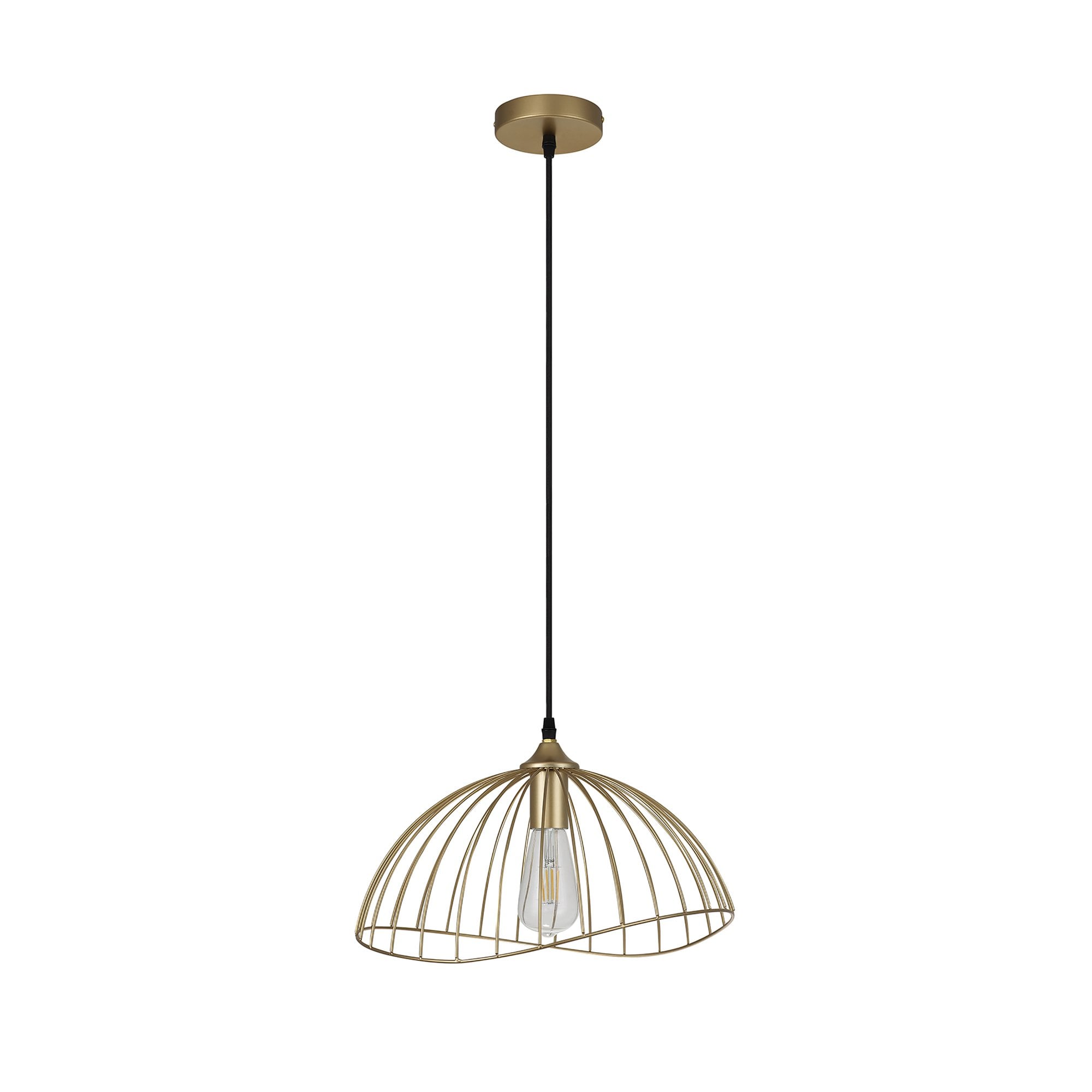 Fabula Halstead Single Dome Pendant - Painted Gold