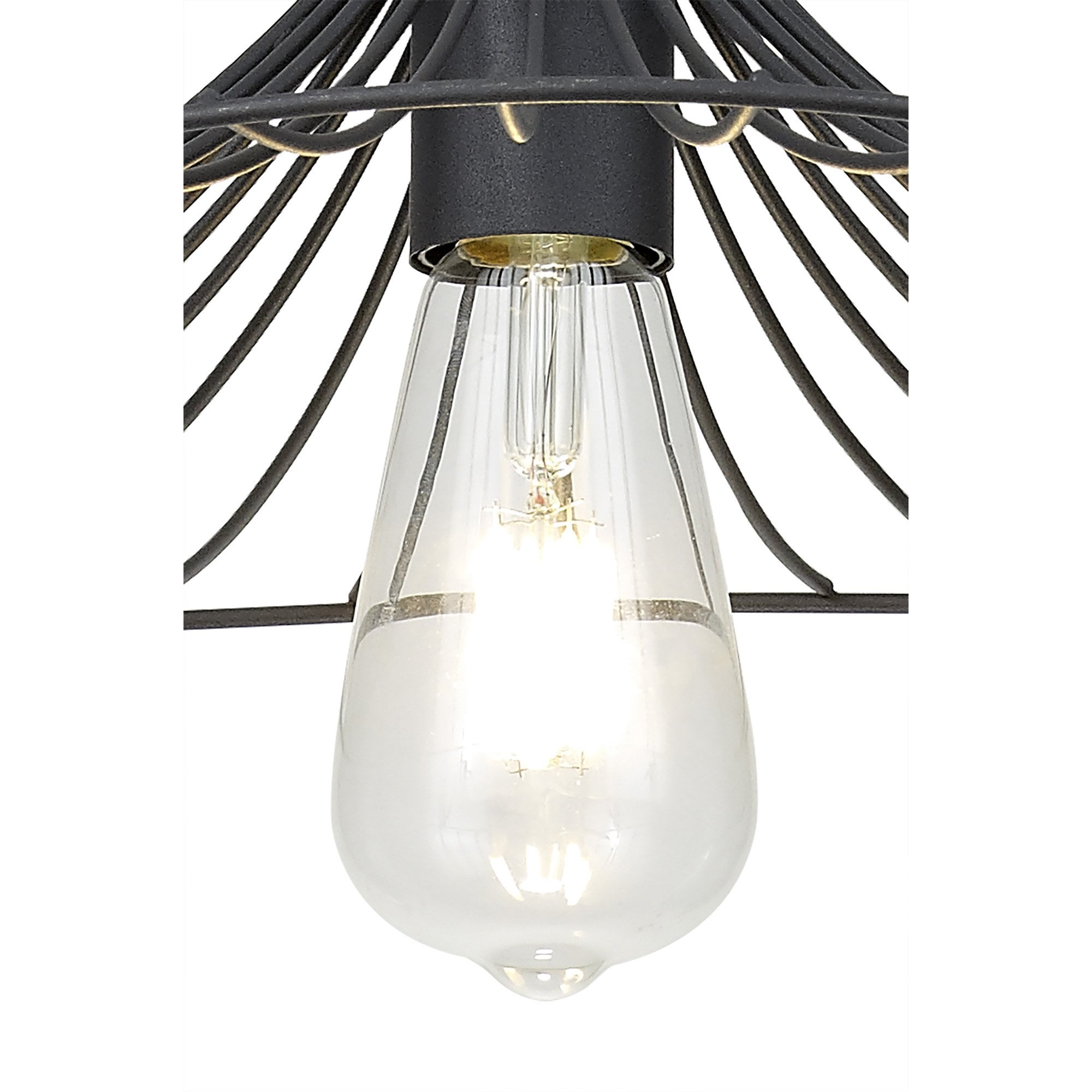 Fabula Halstead Single Shallow Pendant - Graphite