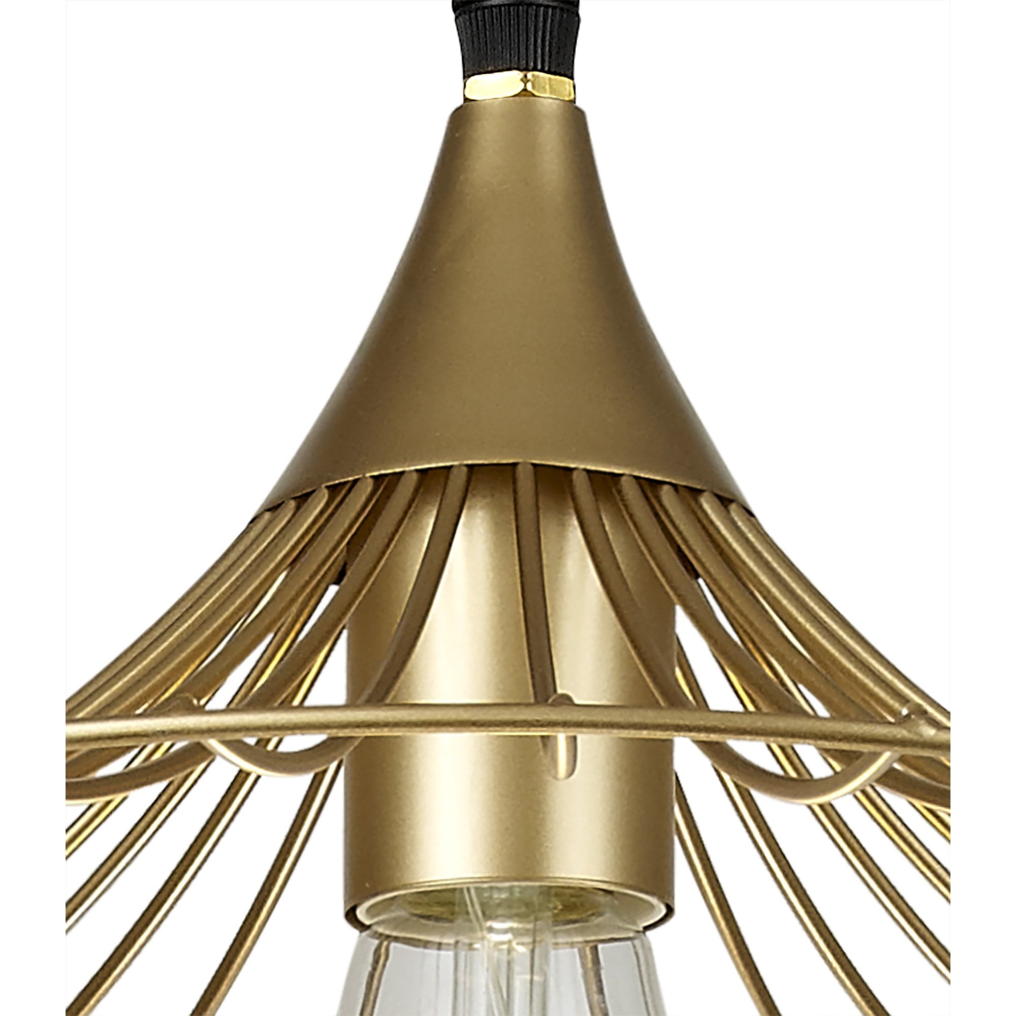 Fabula Halstead Single Shallow Pendant - Painted Gold