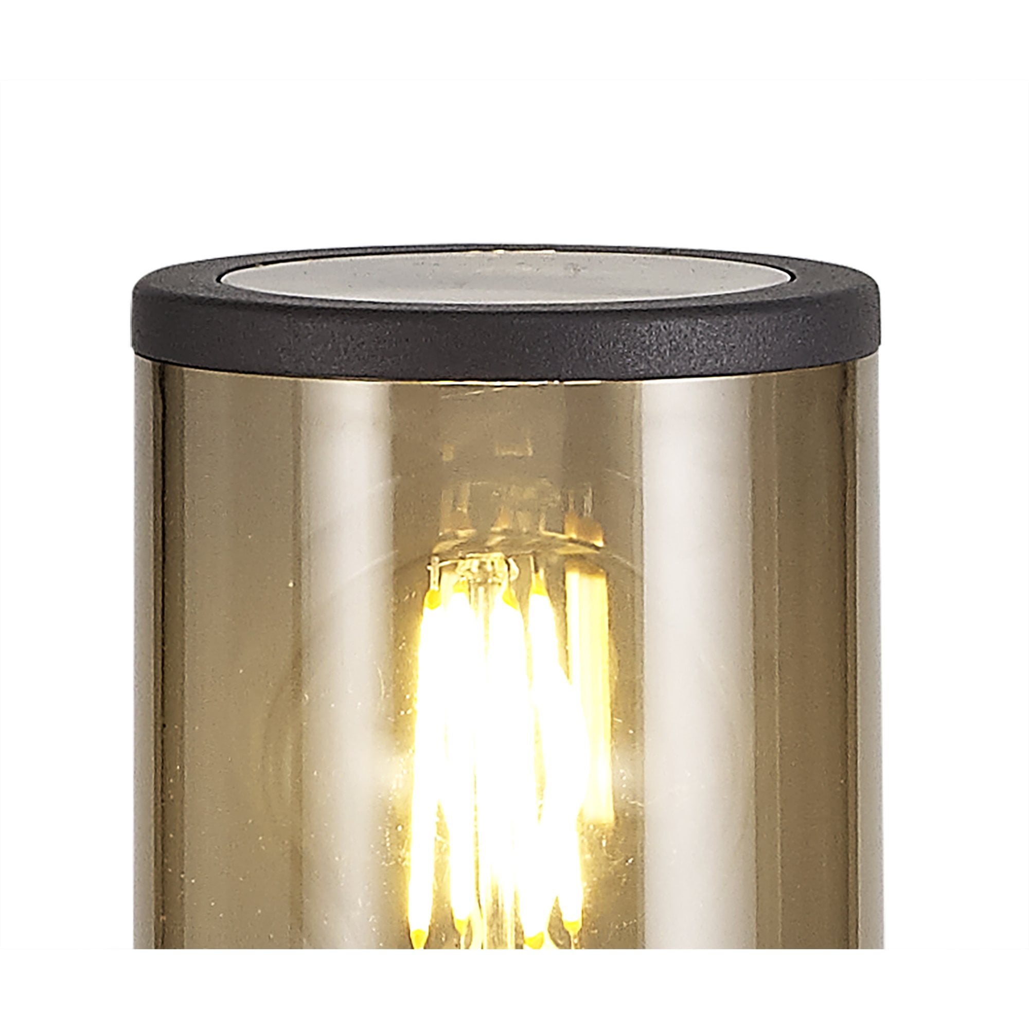 Fabula Harwater Single 45cm Post Lamp - Anthracite & Smoked PC - IP54