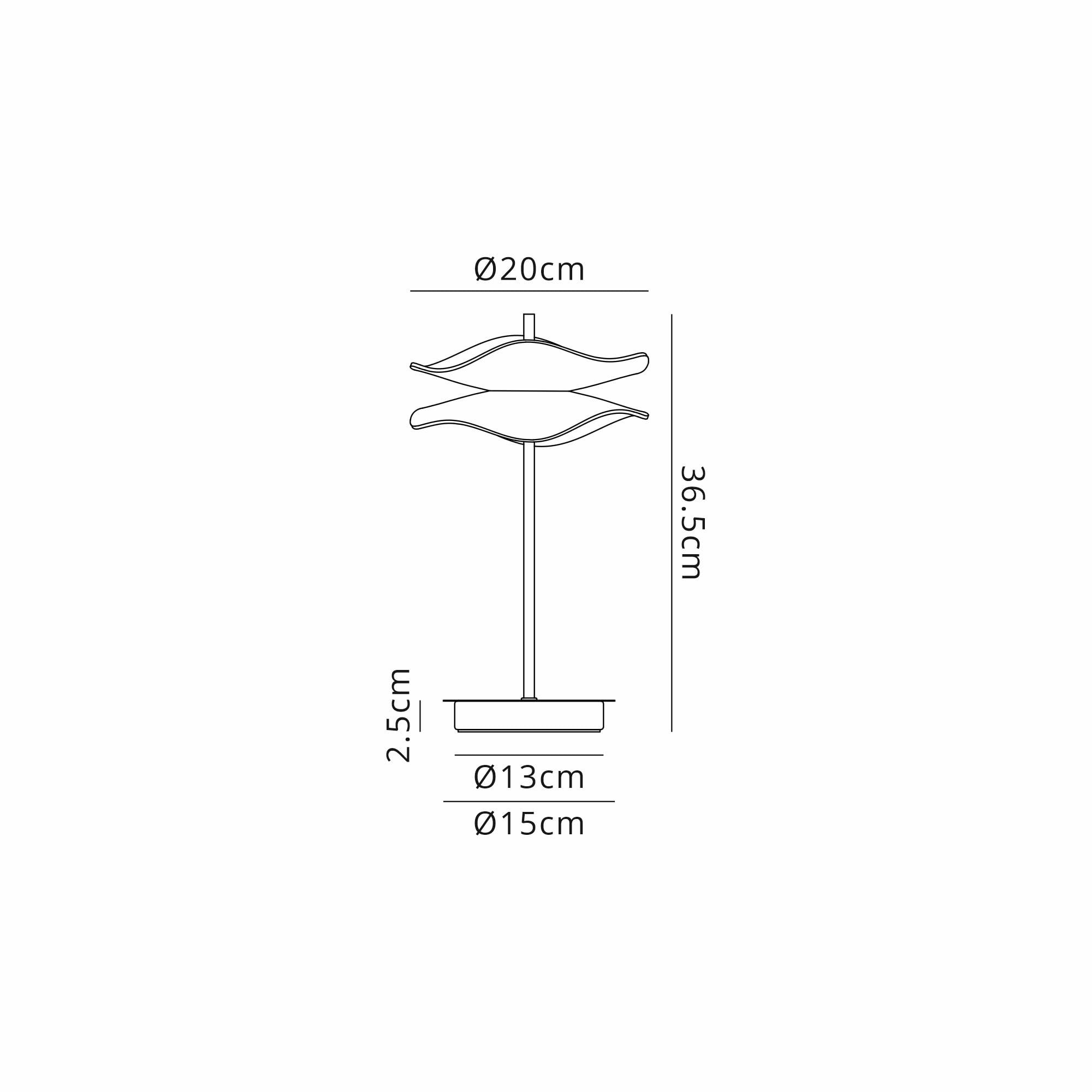 Fabula Holly LED Table Lamp - Polished Chrome