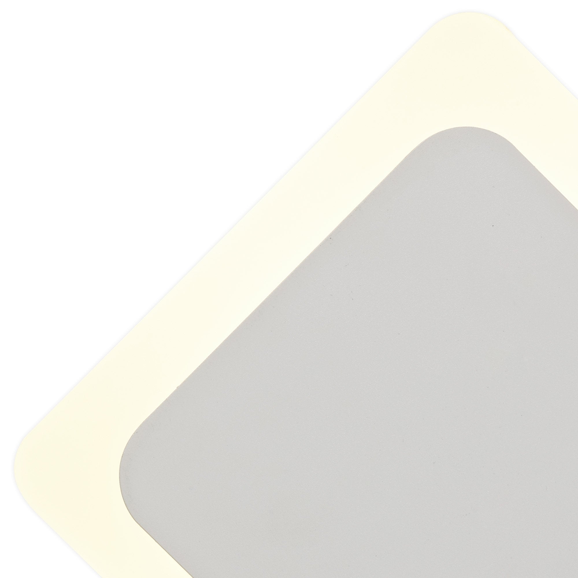 Fabula Kingsley Magnetic Base LED Wall Lamp - 15/19cm Diamond - Central - Sand White & Acrylic Frosted Diffuser