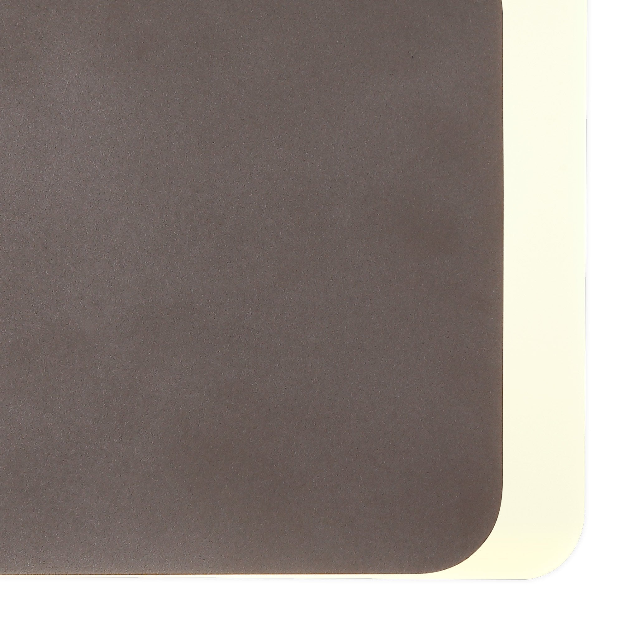 Fabula Kingsley Magnetic Base LED Wall Lamp - 15/19cm Square - Bottom Offset - Coffee & Acrylic Frosted Diffuser