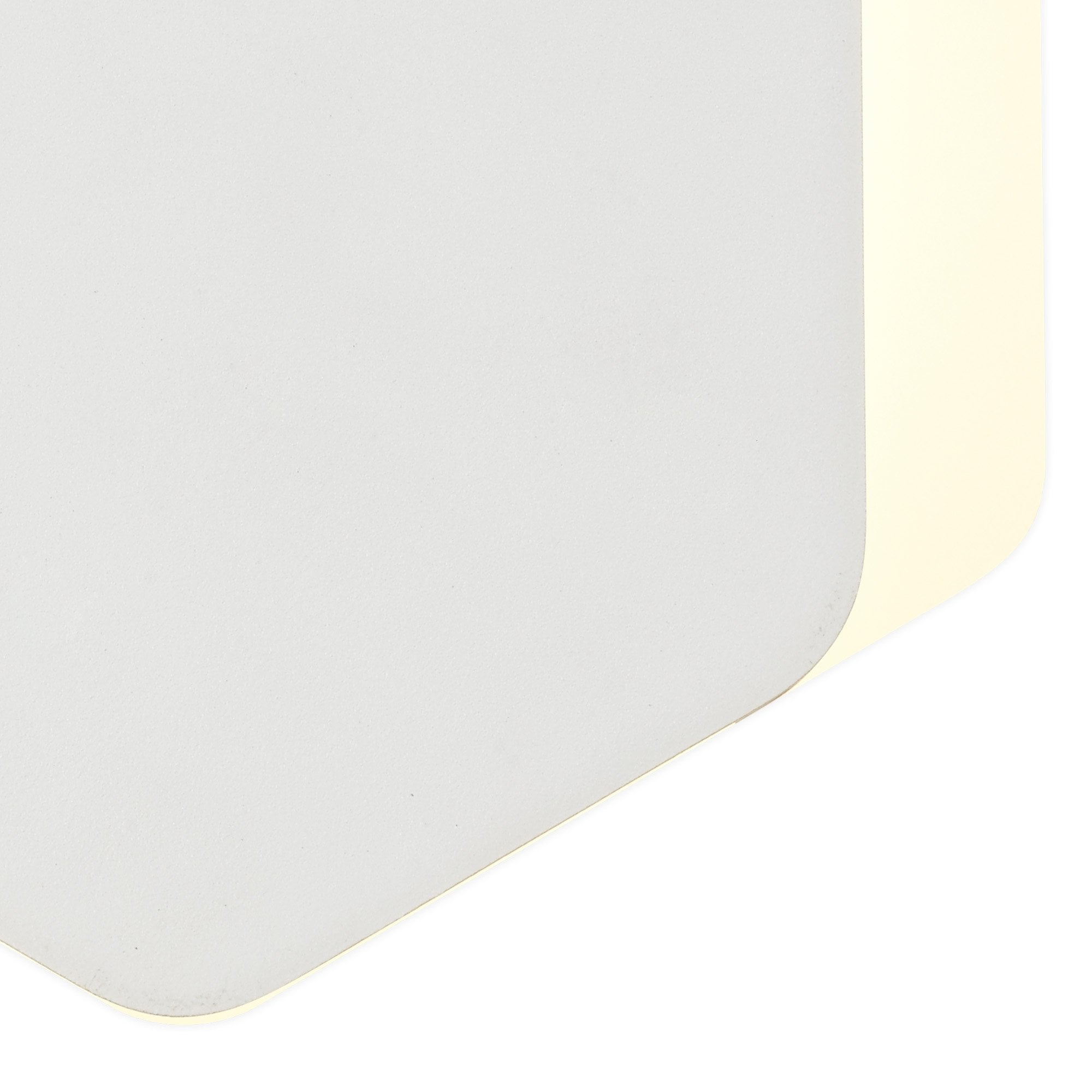 Fabula Kingsley Magnetic Base LED Wall Lamp - 15/19cm Vertical Hexagonal - Bottom Offset - Sand White & Acrylic Frosted Diffuser