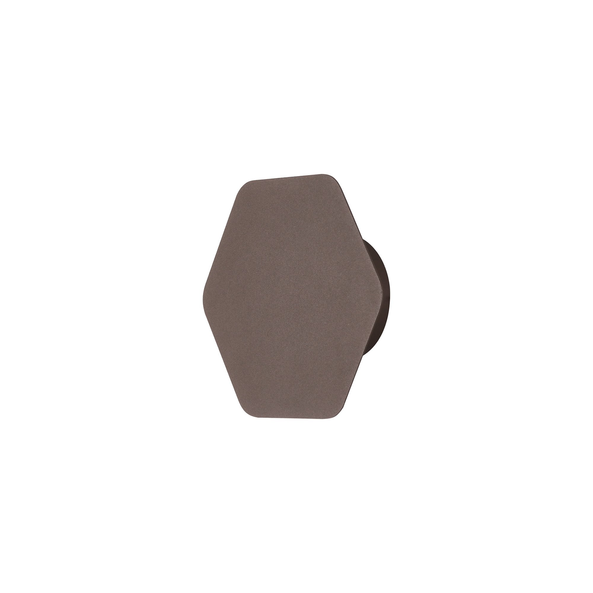 Fabula Kingsley Magnetic Base LED Wall Lamp - 15cm Horizontal Hexagonal - Coffee