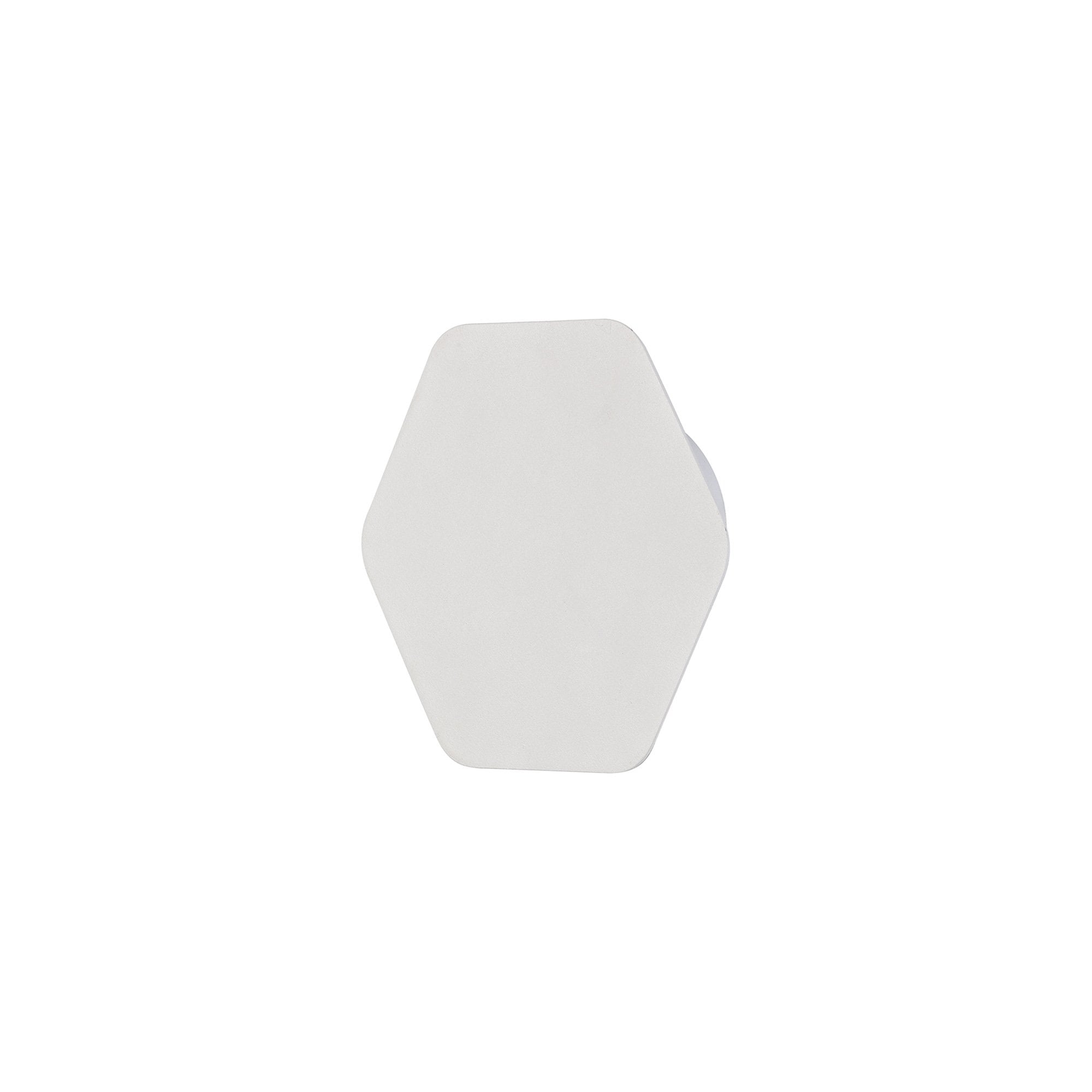 Fabula Kingsley Magnetic Base LED Wall Lamp - 15cm Horizontal Hexagonal - Sand White