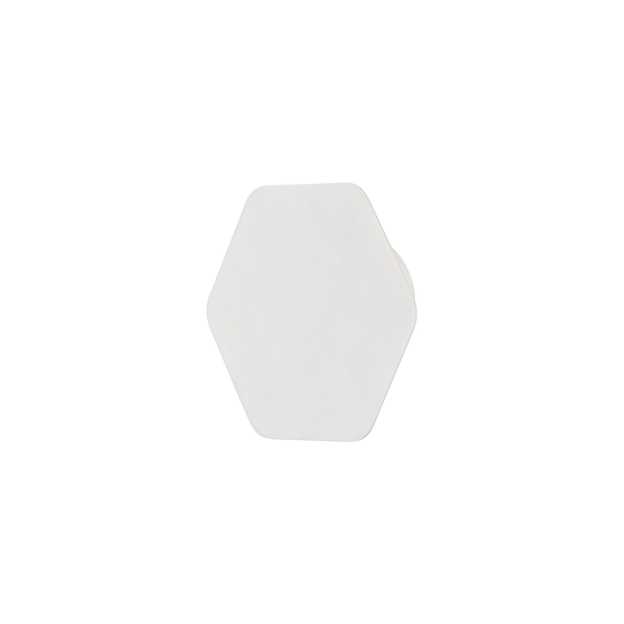 Fabula Kingsley Magnetic Base LED Wall Lamp - 15cm Horizontal Hexagonal - Sand White