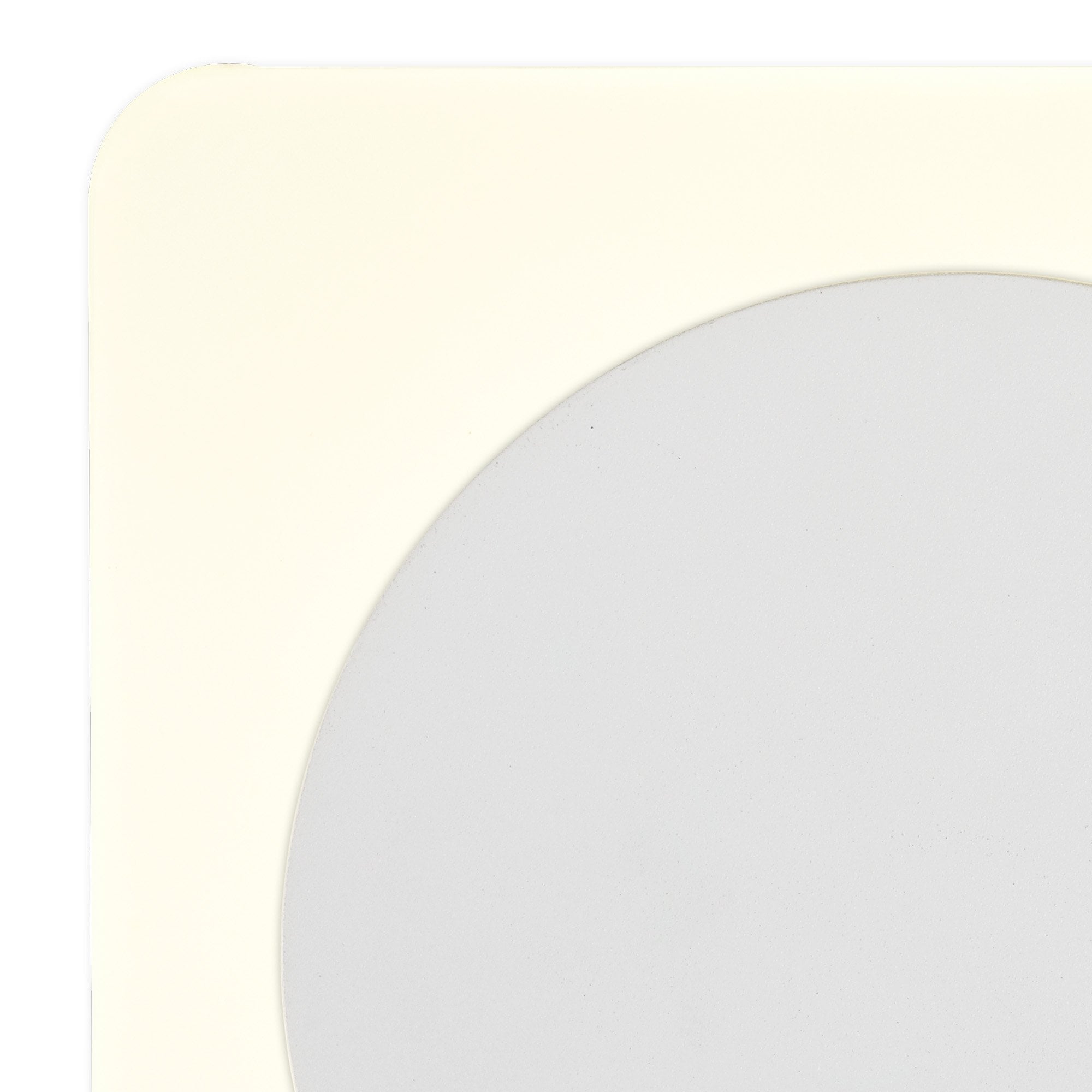 Fabula Kingsley Magnetic Base LED Wall Lamp - 15cm Round 19cm Square - Central - Sand White & Acrylic Frosted Diffuser